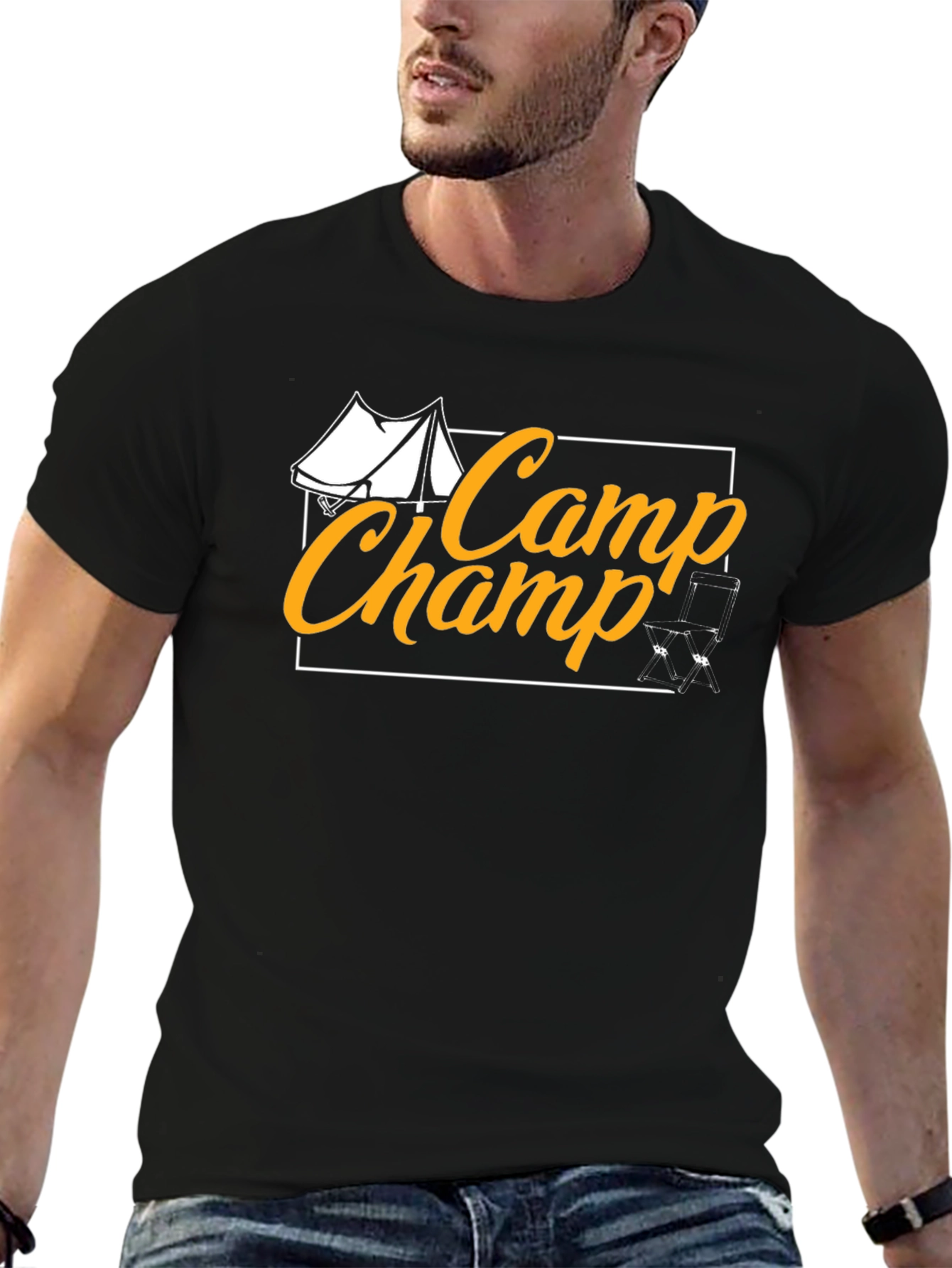 Black Camp Champ Black T-Shirt view 6