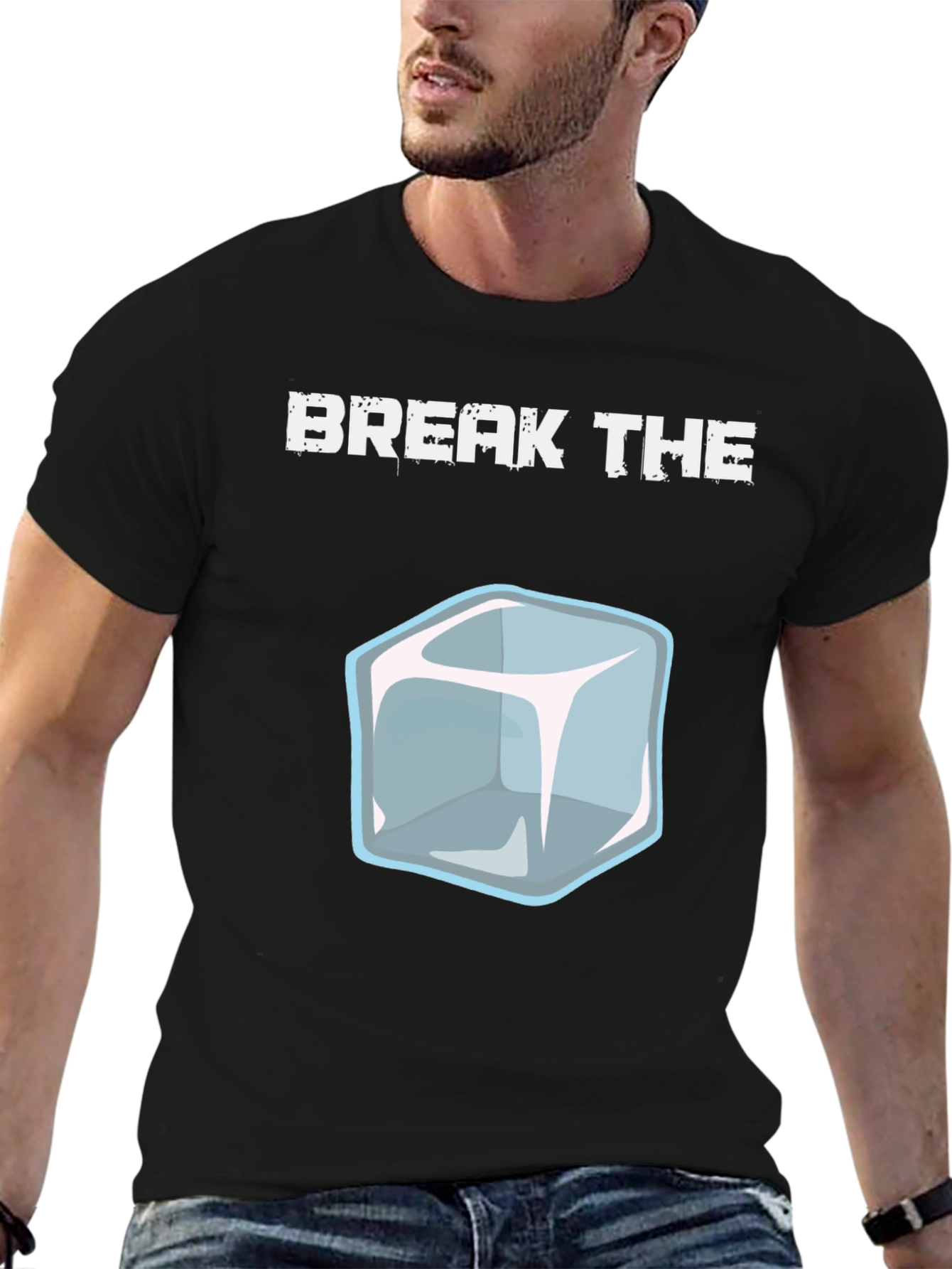 Black Break The Ice Graphic T-Shirt view 6