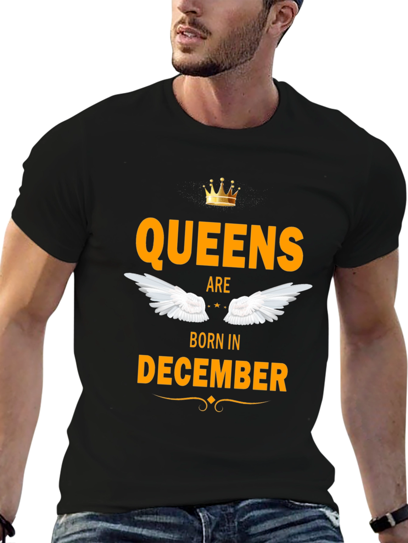Black Queens Born in December T-Shirt view 6