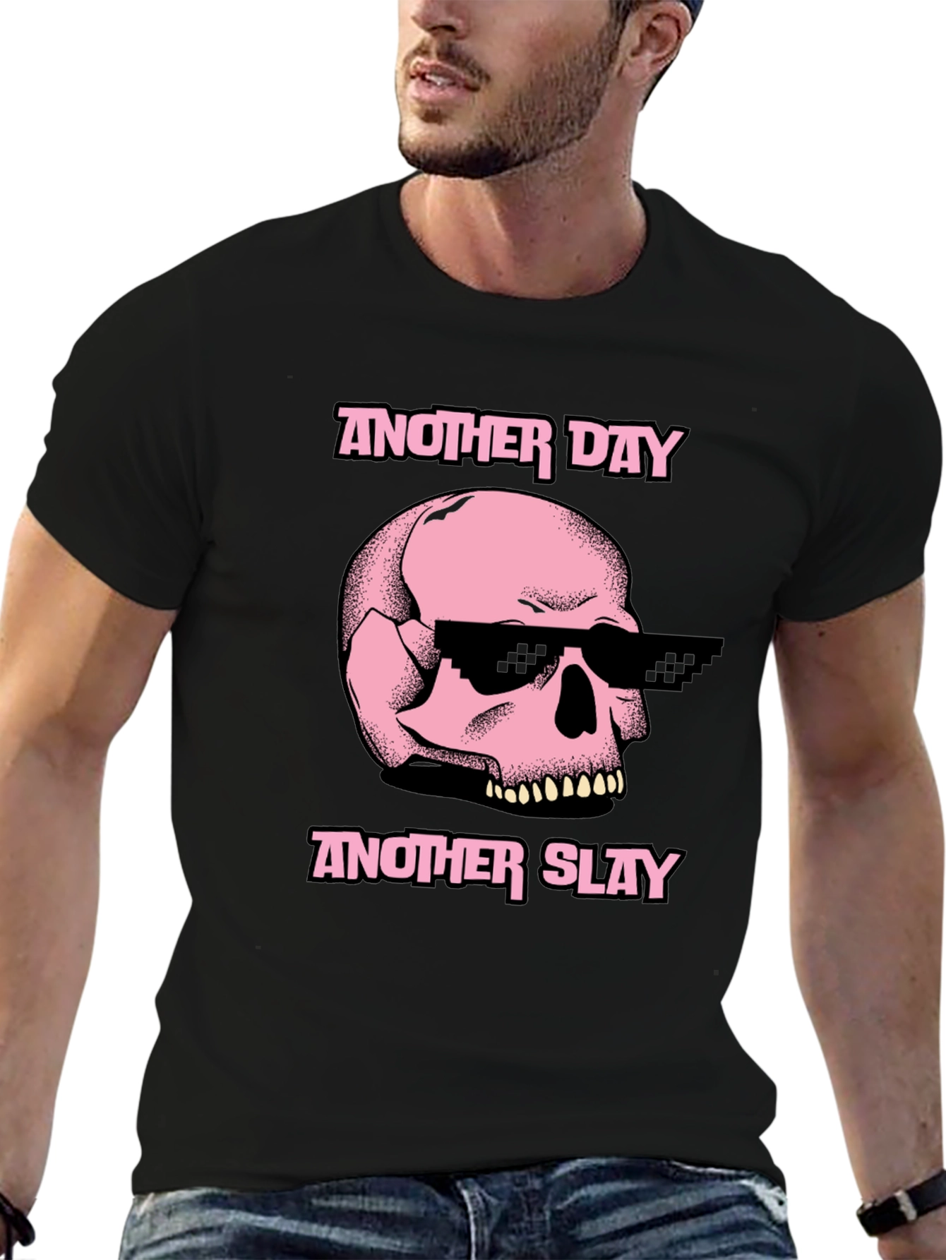 Black Another Day Another Slay Graphic Tee view 6