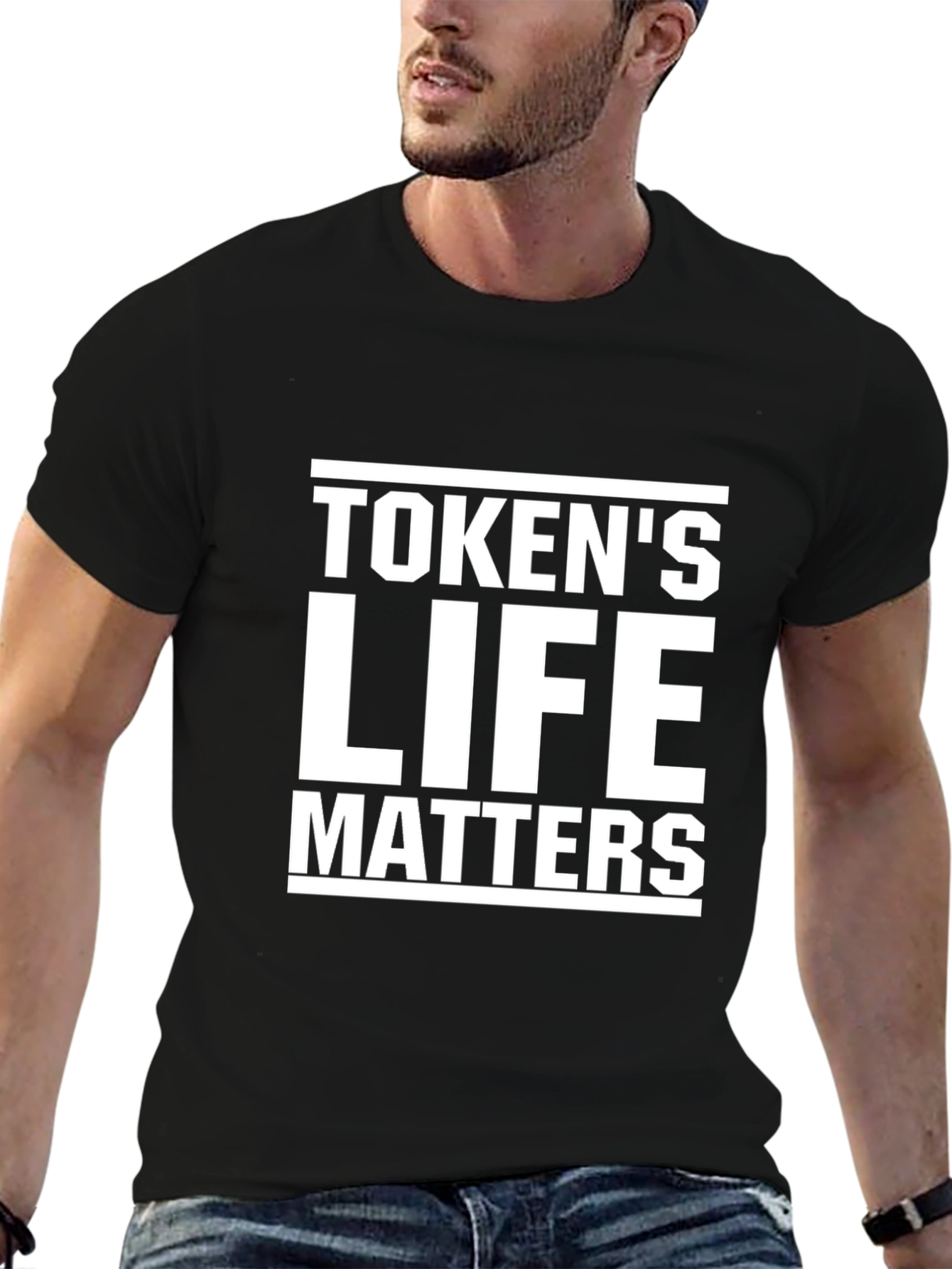 Black Token's Life Matters Graphic T-Shirt view 6