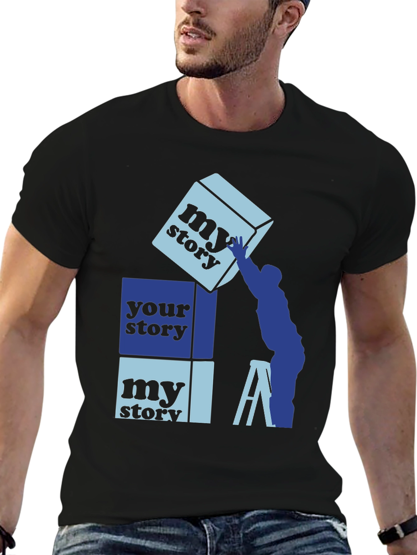Black My Story Your Story Graphic Tee view 6