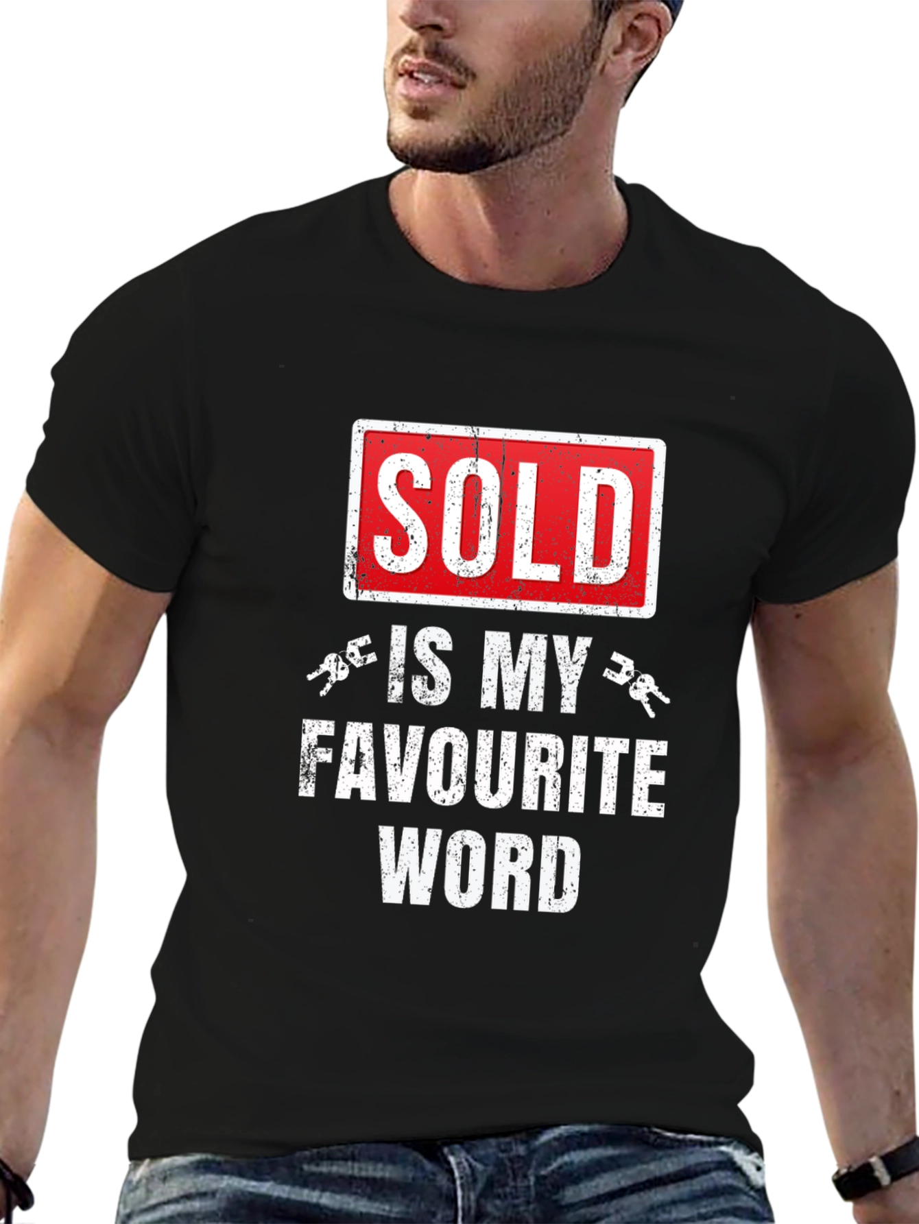 Black Sold Is My Favorite Word T-Shirt view 6