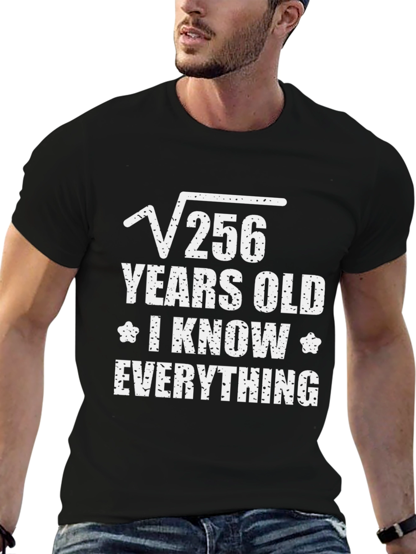 Black Funny Math 16 Years Old T-Shirt view 6