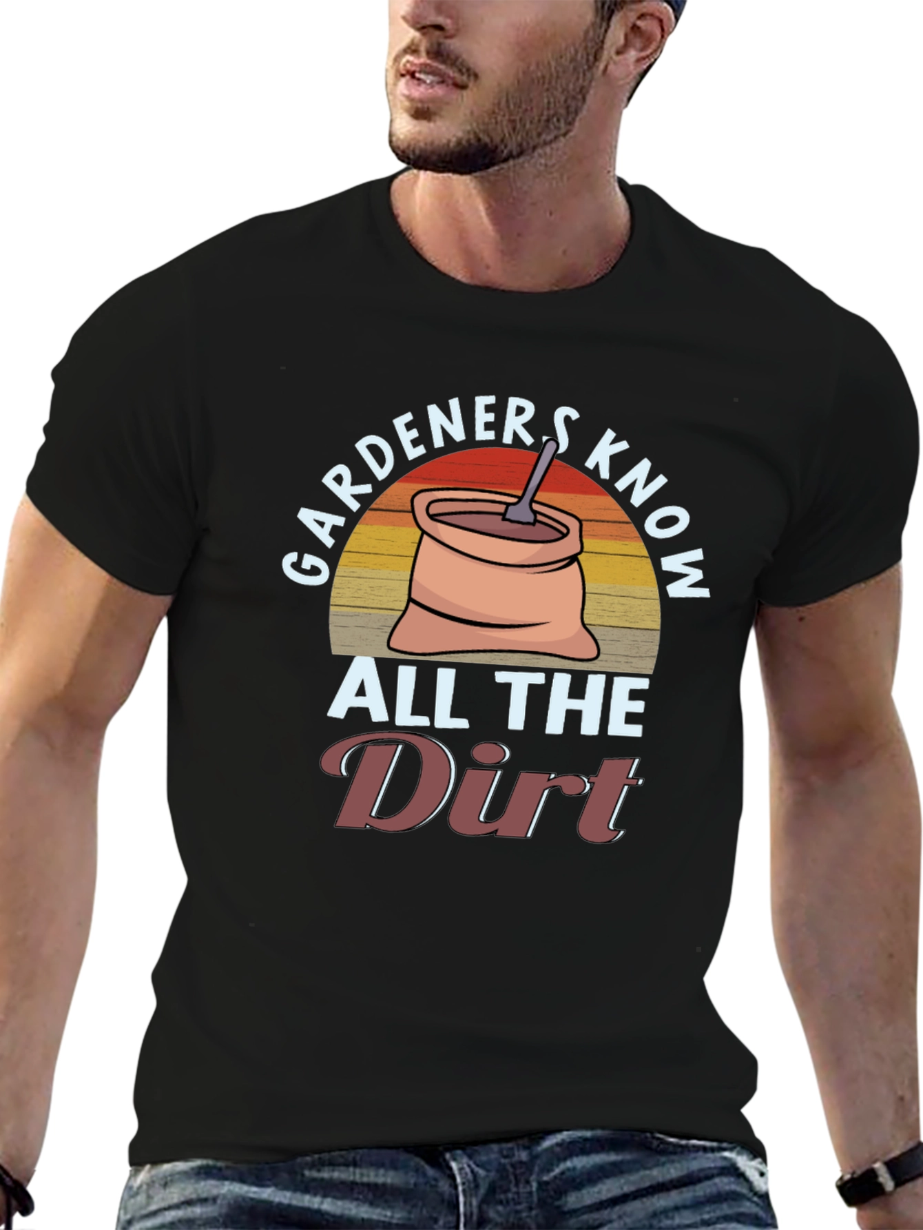 Black Gardeners Know All The Dirt T-Shirt view 6