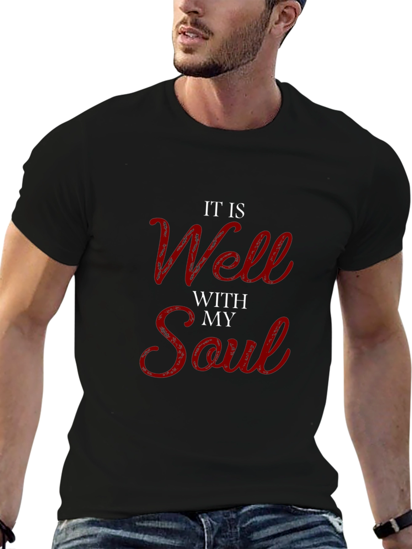 Black It Is Well With My Soul T-Shirt view 6