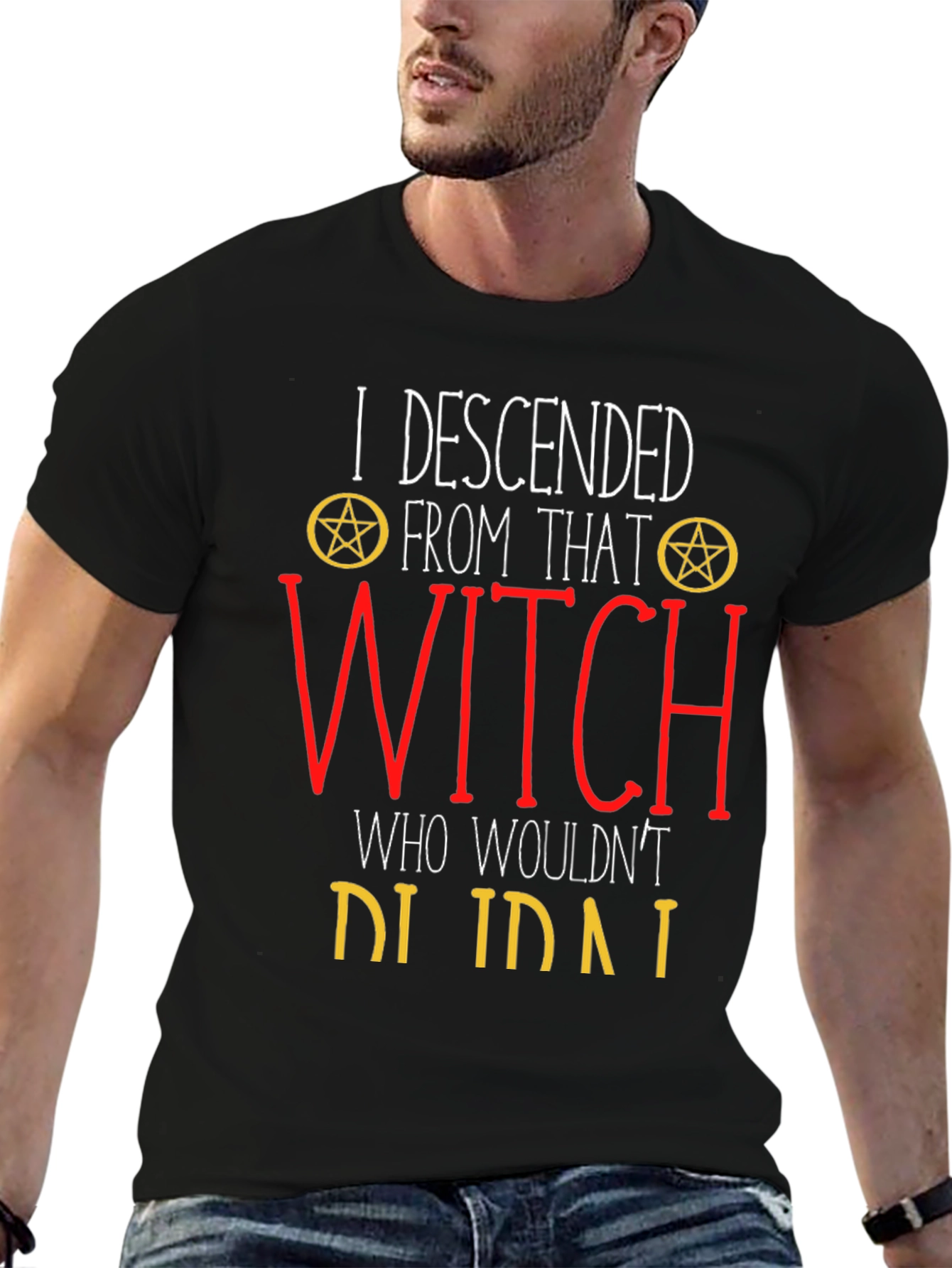 Black Witch Descendant Graphic Tee - Black view 6