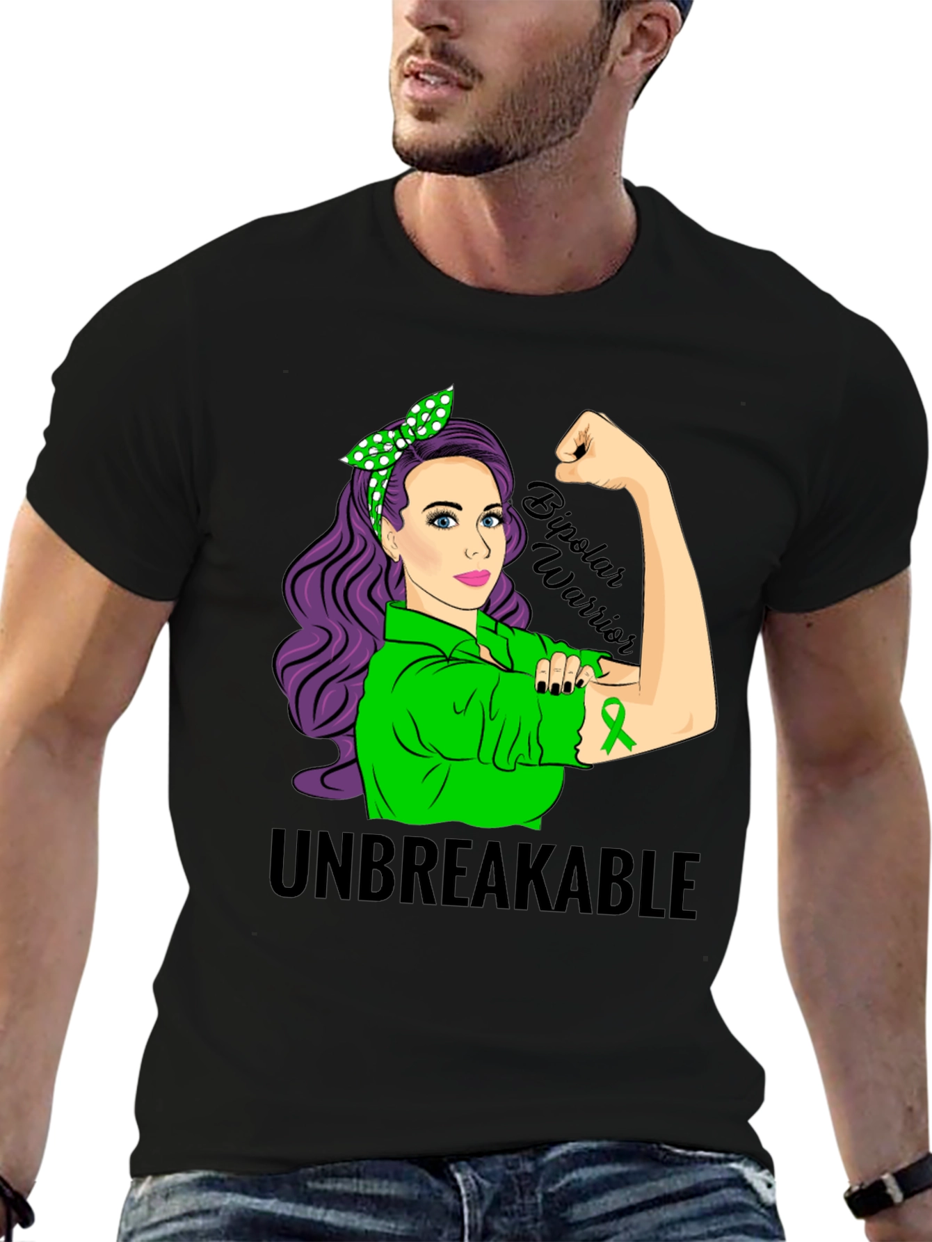Unbreakable Bipolar Warrior Awareness T-Shirt - 6
