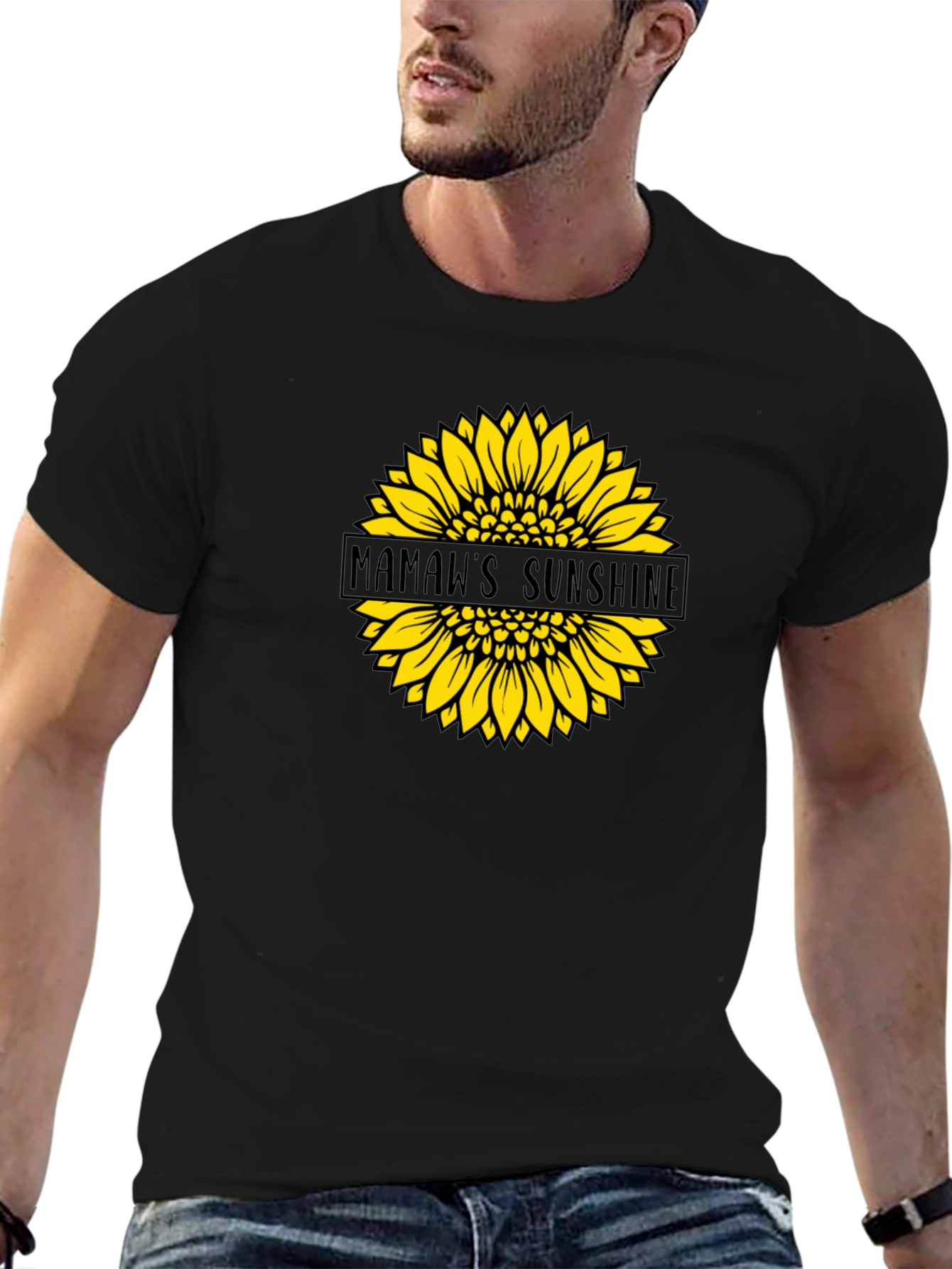 Black Mamaw's Sunshine Graphic Tee - Black T-Shirt view 6