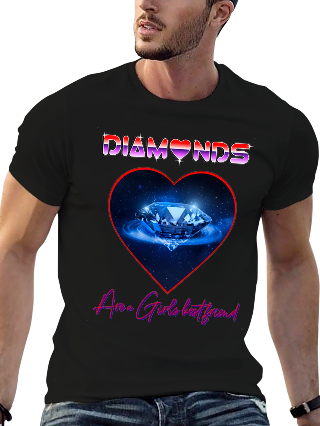 Black Diamonds Are a Girl's Best Friend Graphic Tee view 6