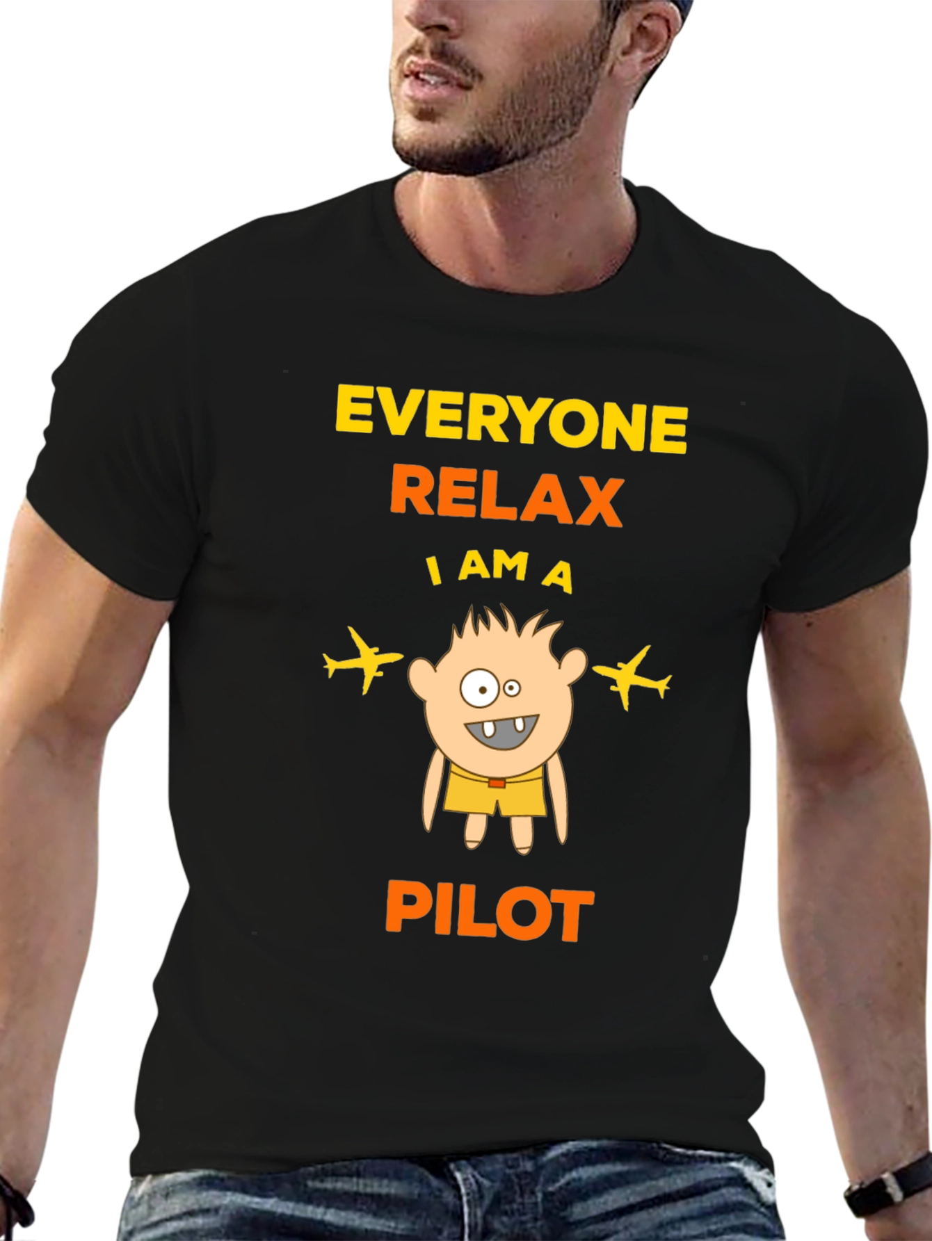 Funny Pilot T-Shirt: Everyone Relax - 6