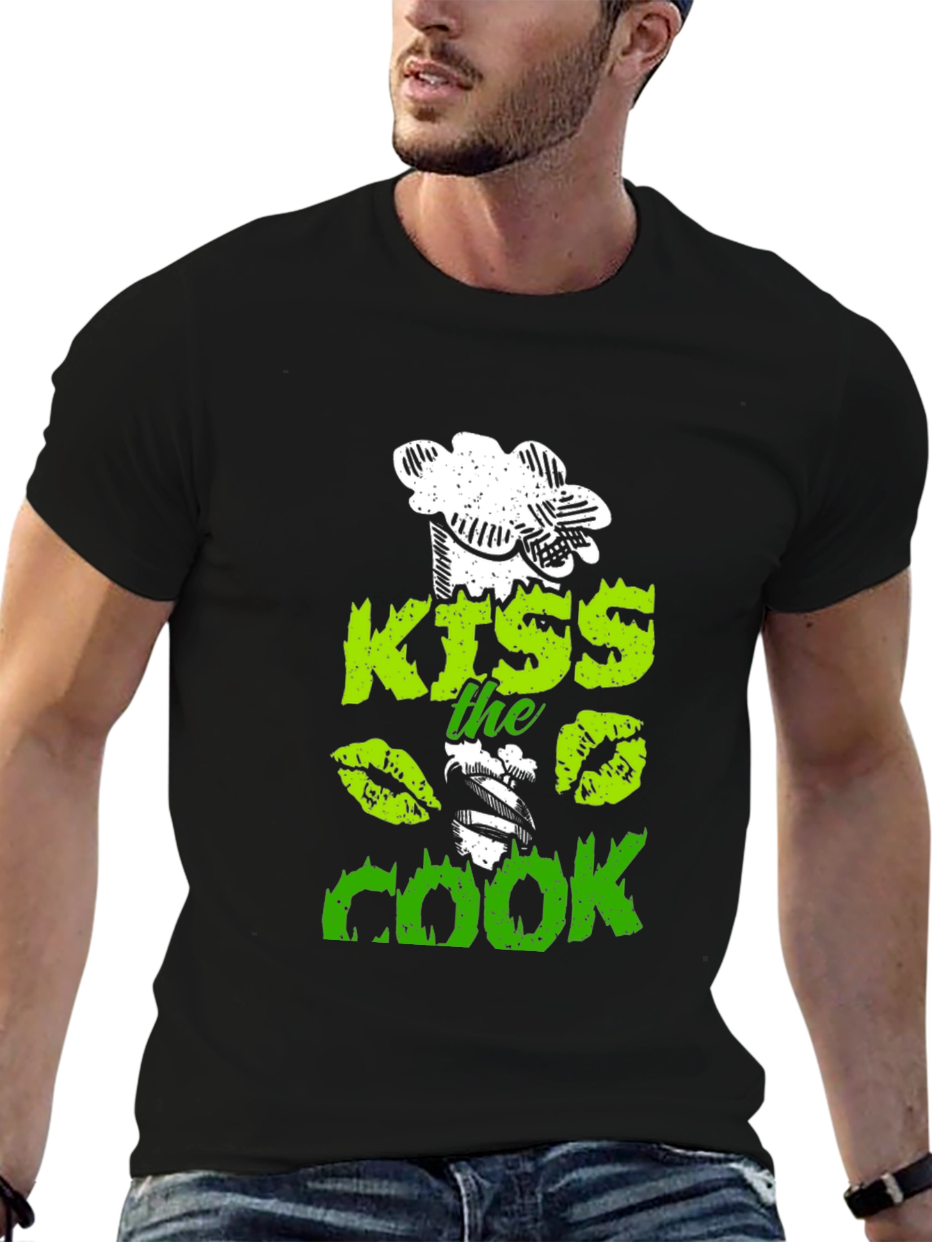 Black Kiss The Cook Graphic T-Shirt view 6