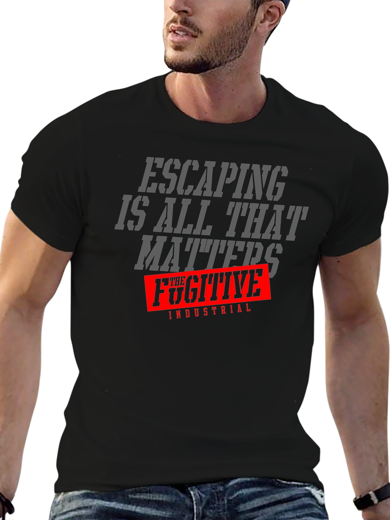 Black Escaping is All That Matters T-Shirt view 6