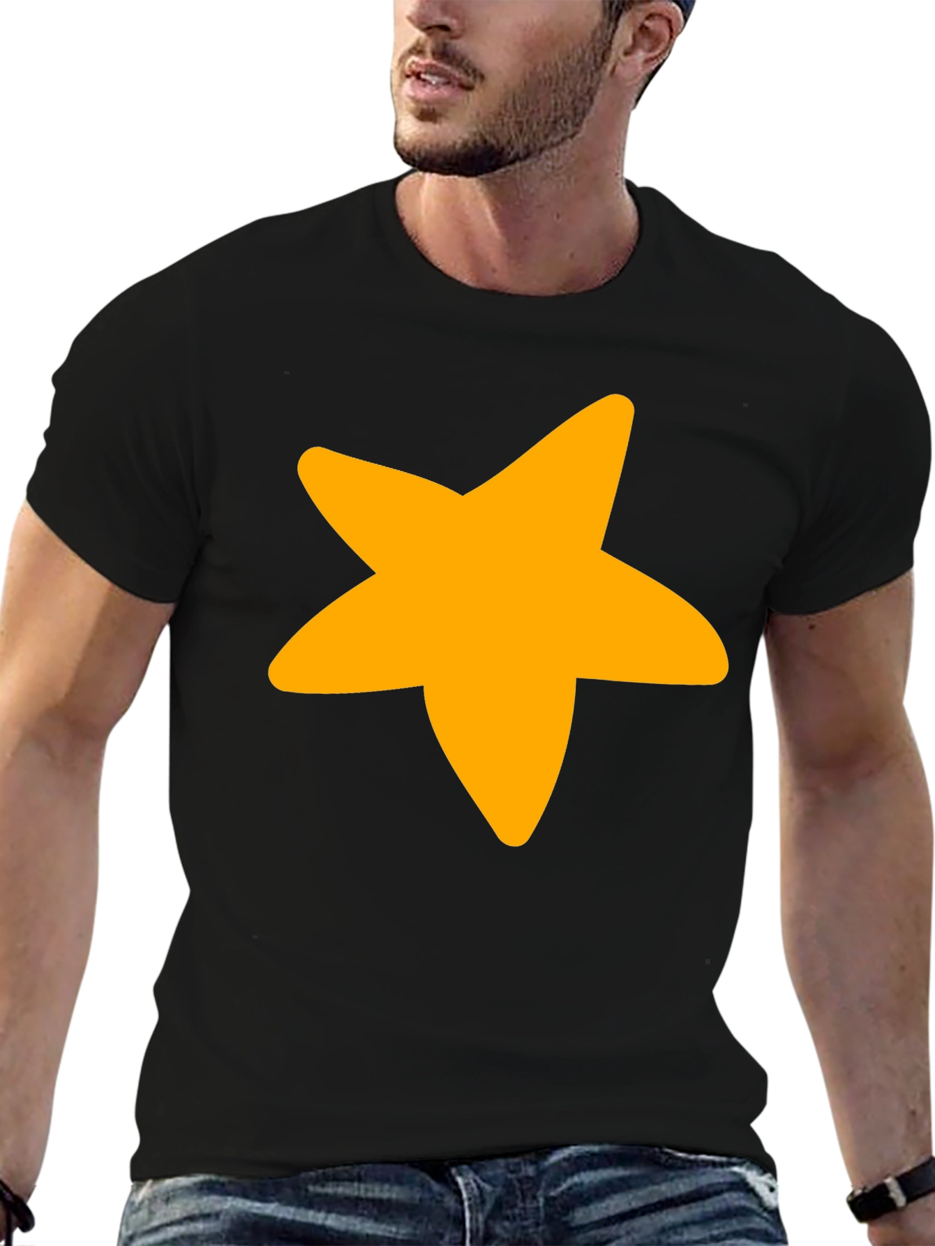 Black Star Graphic Black T-Shirt view 6