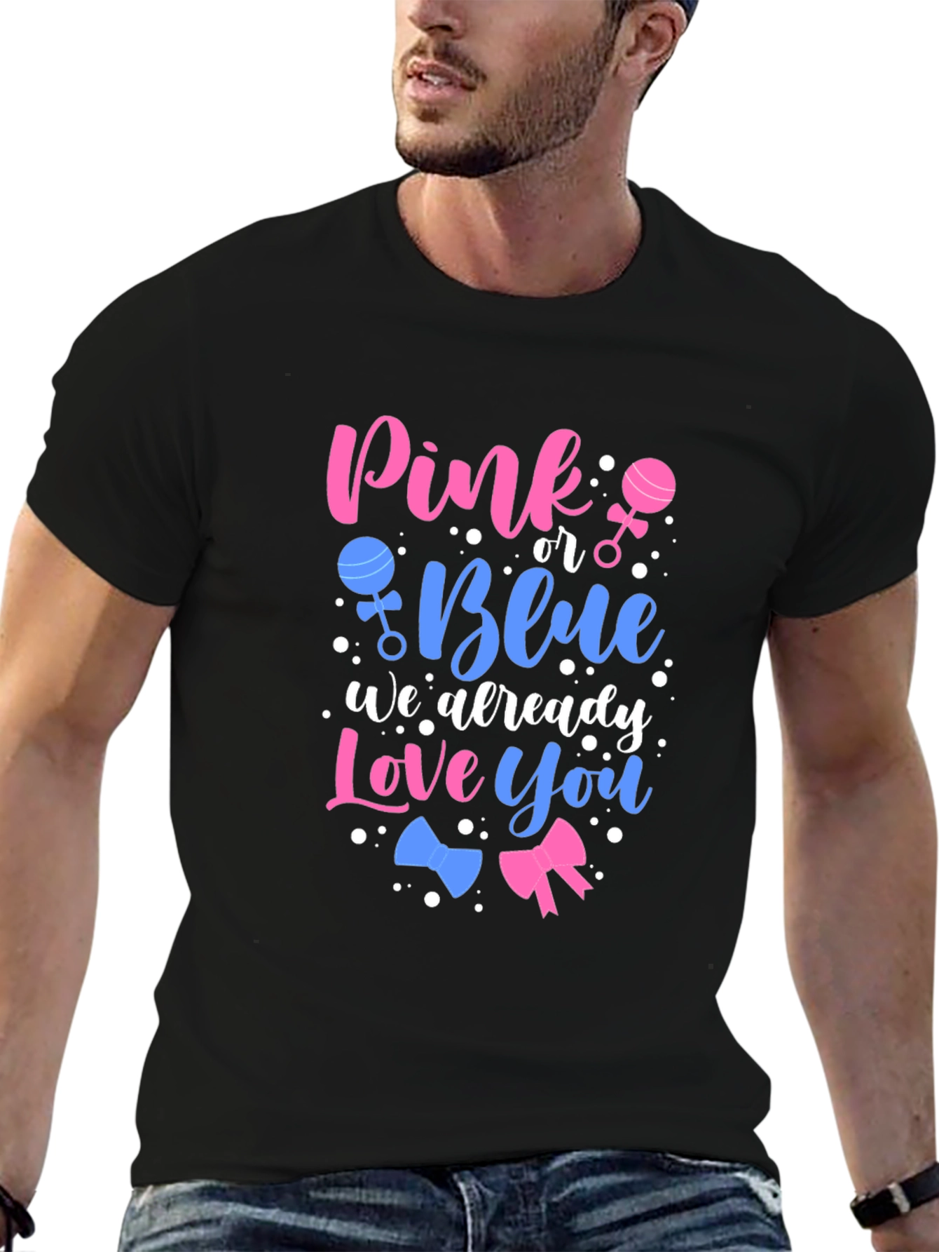 Pink or Blue Baby Reveal Unisex T-Shirt - 6