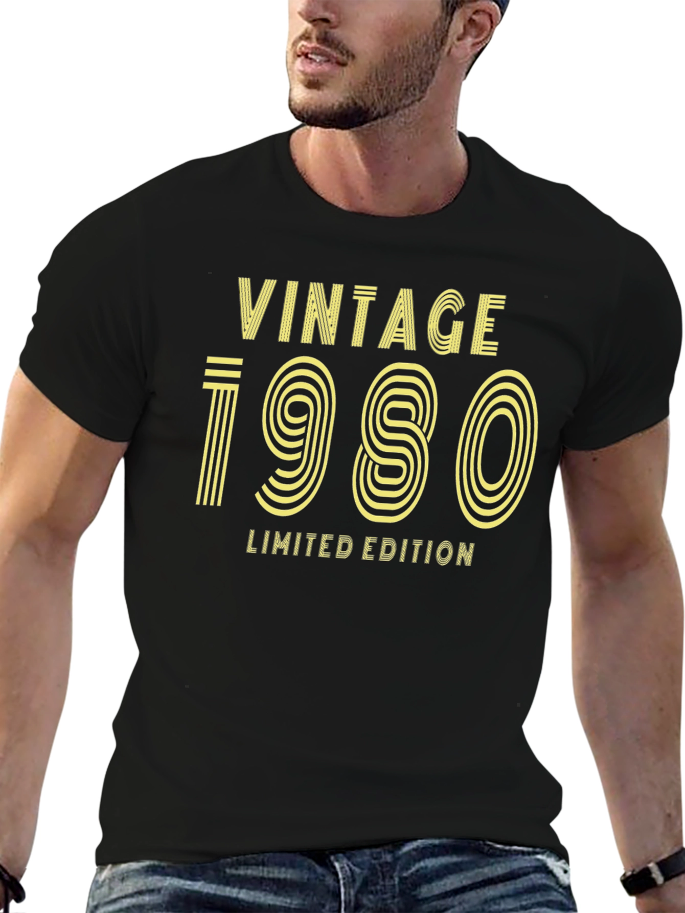 Black Vintage 1980 Limited Edition Graphic Tee view 6