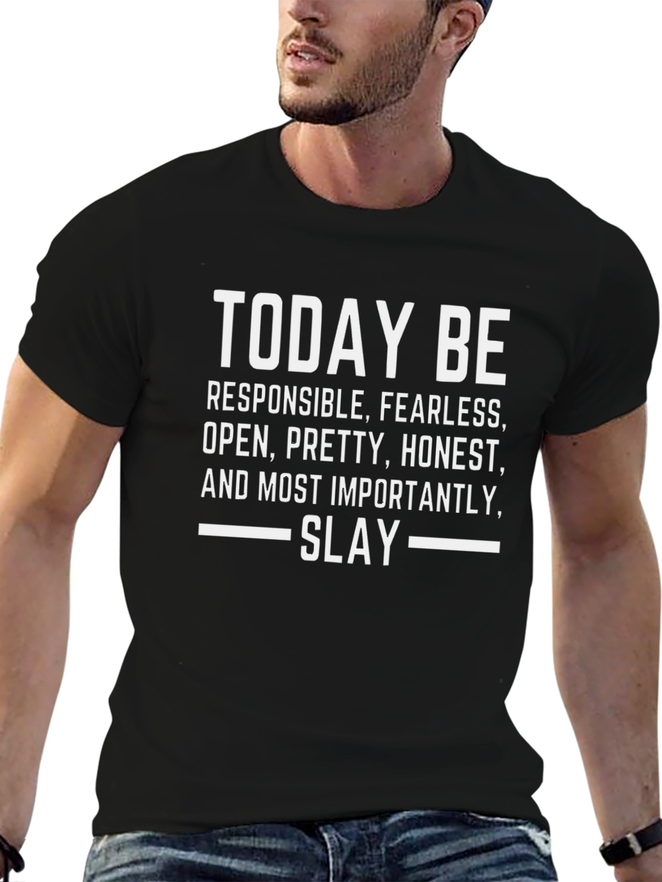 Black Today Be Slay Graphic T-Shirt view 6