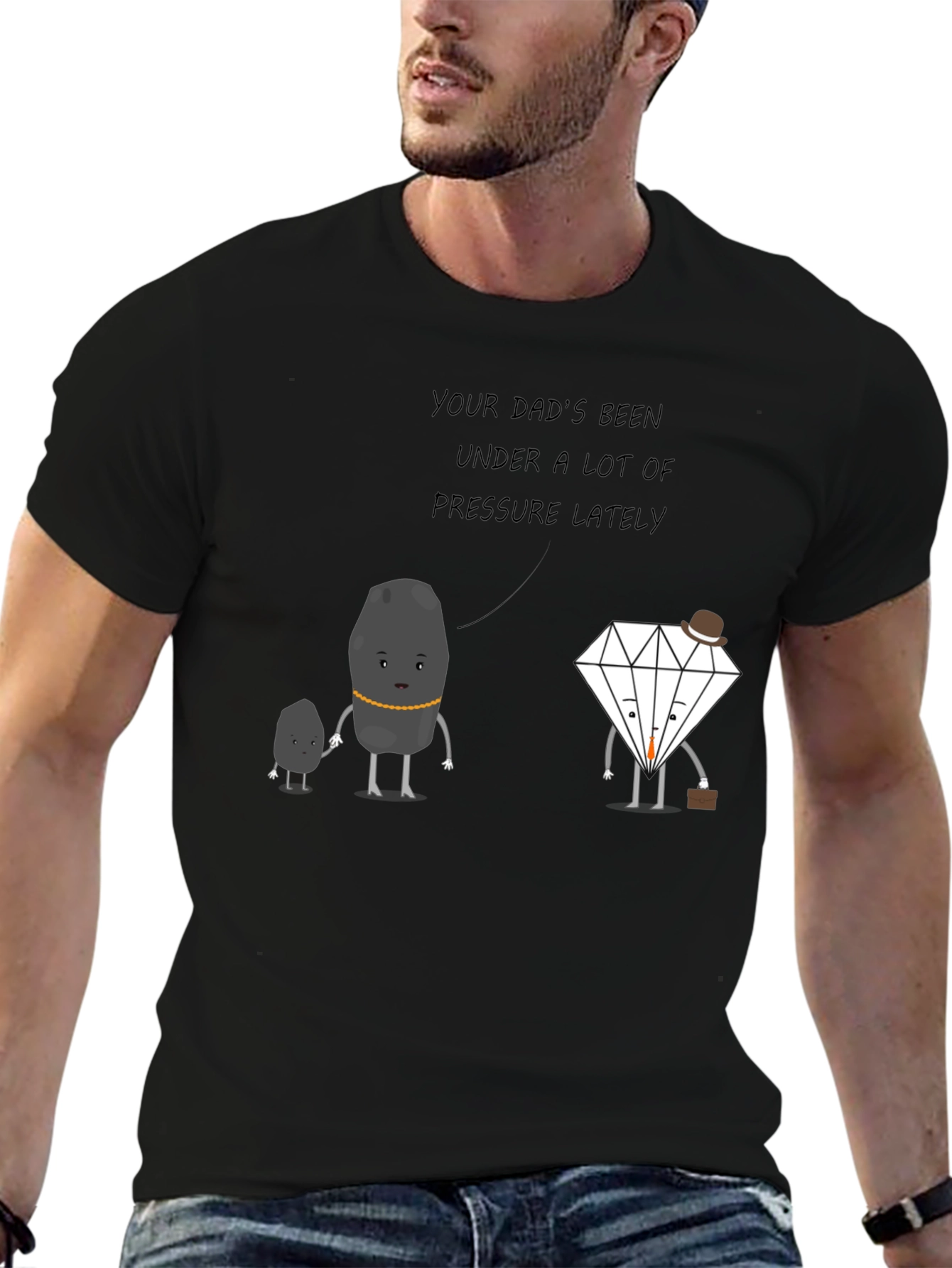 Black Pressure Humor T-Shirt view 6