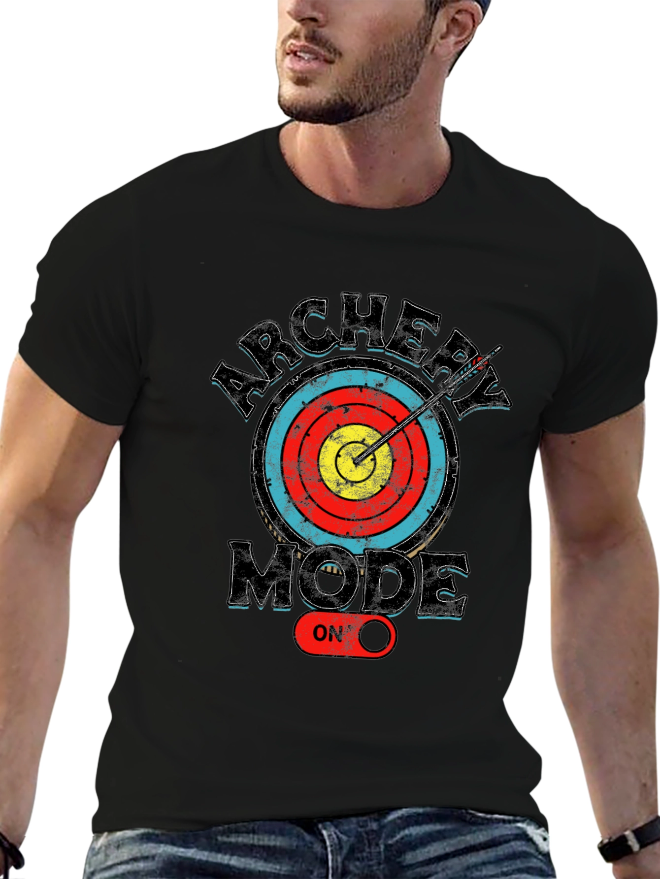 Black Archery Mode On T-Shirt view 6