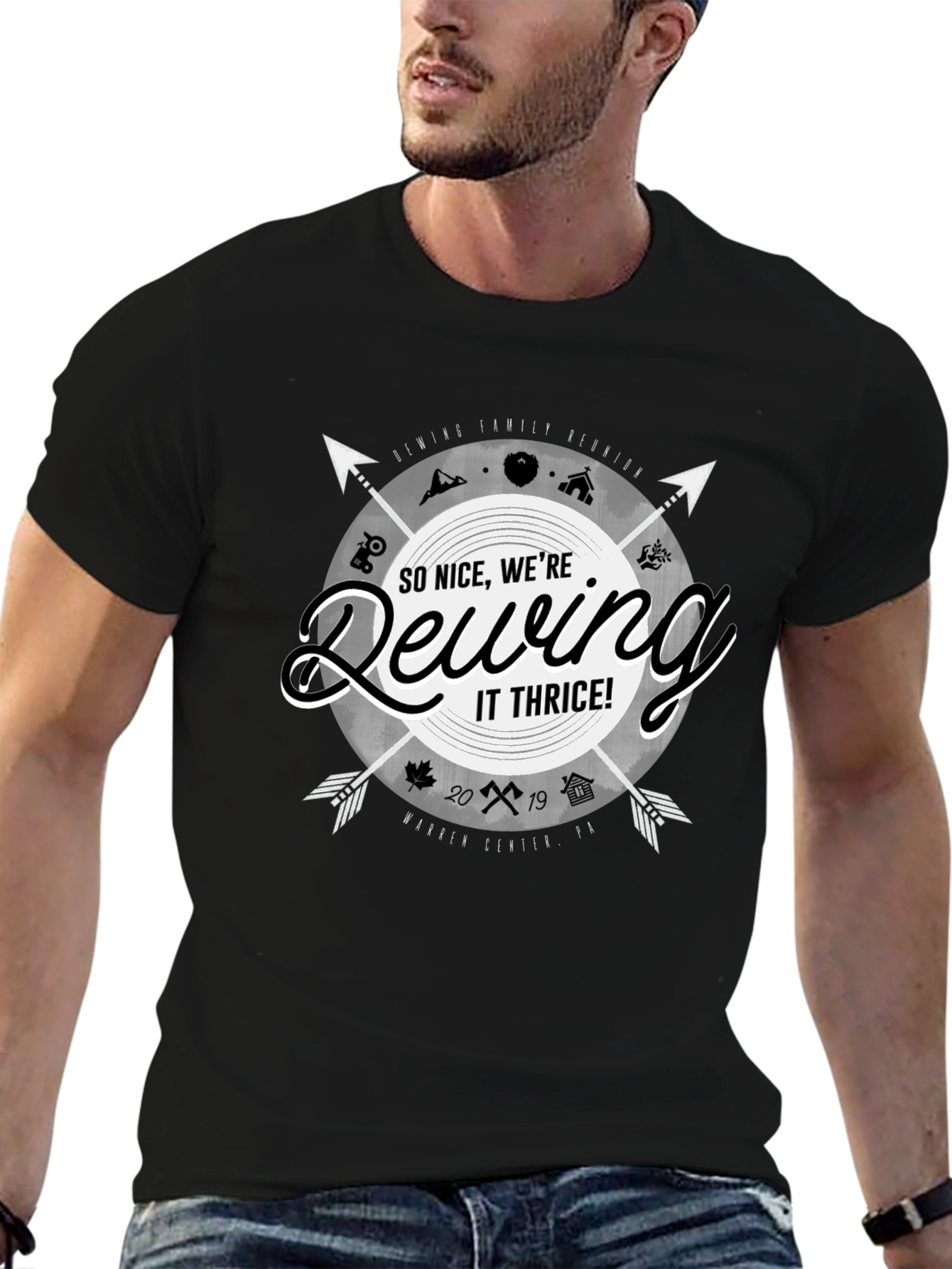 Black Dewing Family Reunion T-Shirt view 6