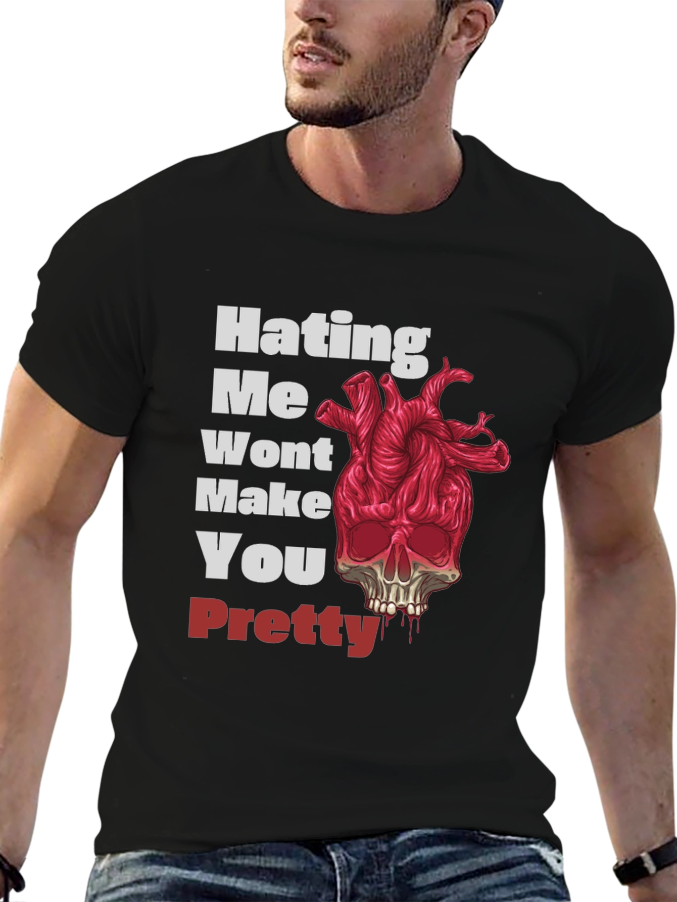 Black Hating Me Won't Make You Pretty Graphic Tee view 6