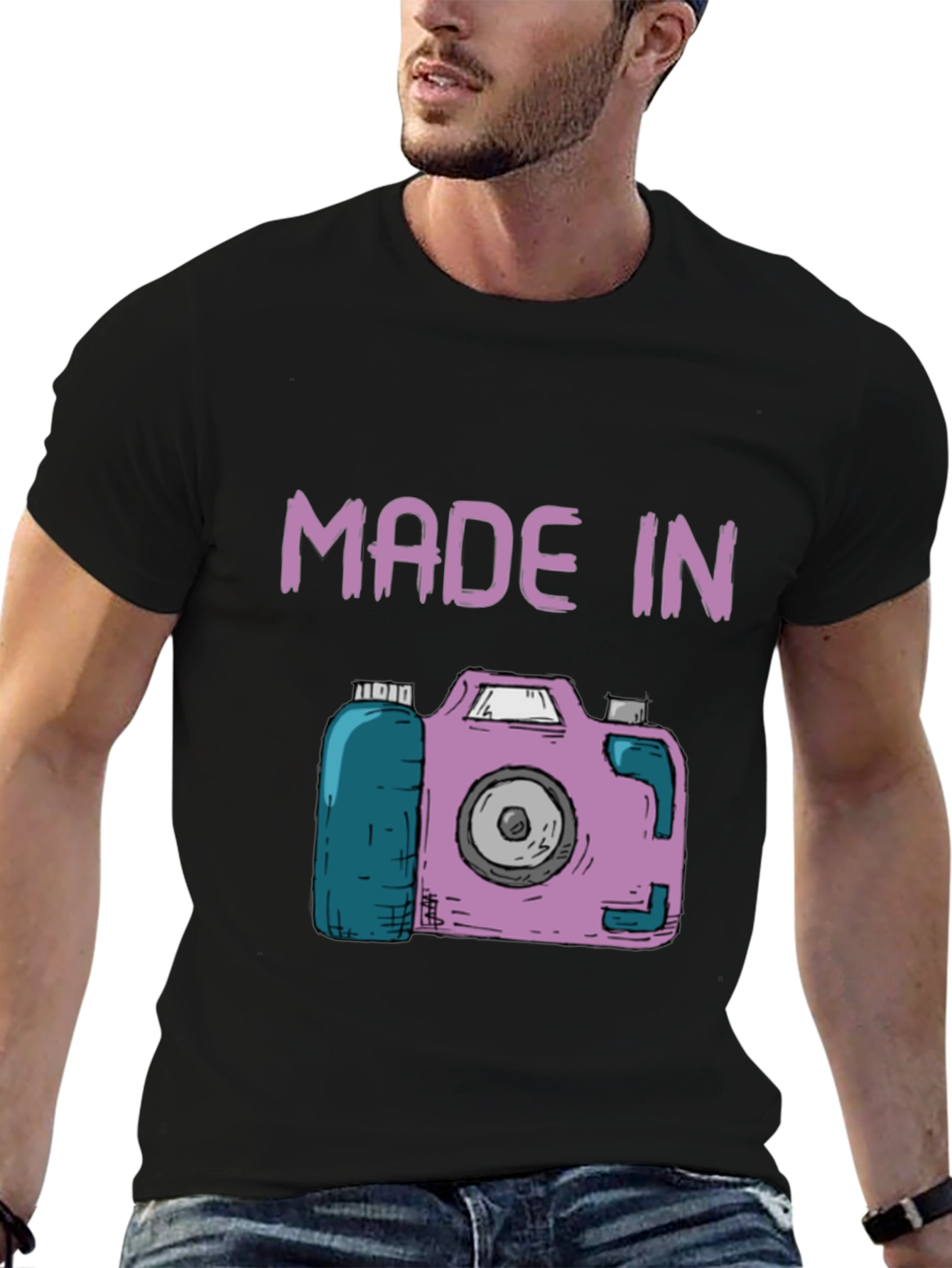 Black Made In Camera Graphic T-Shirt view 6
