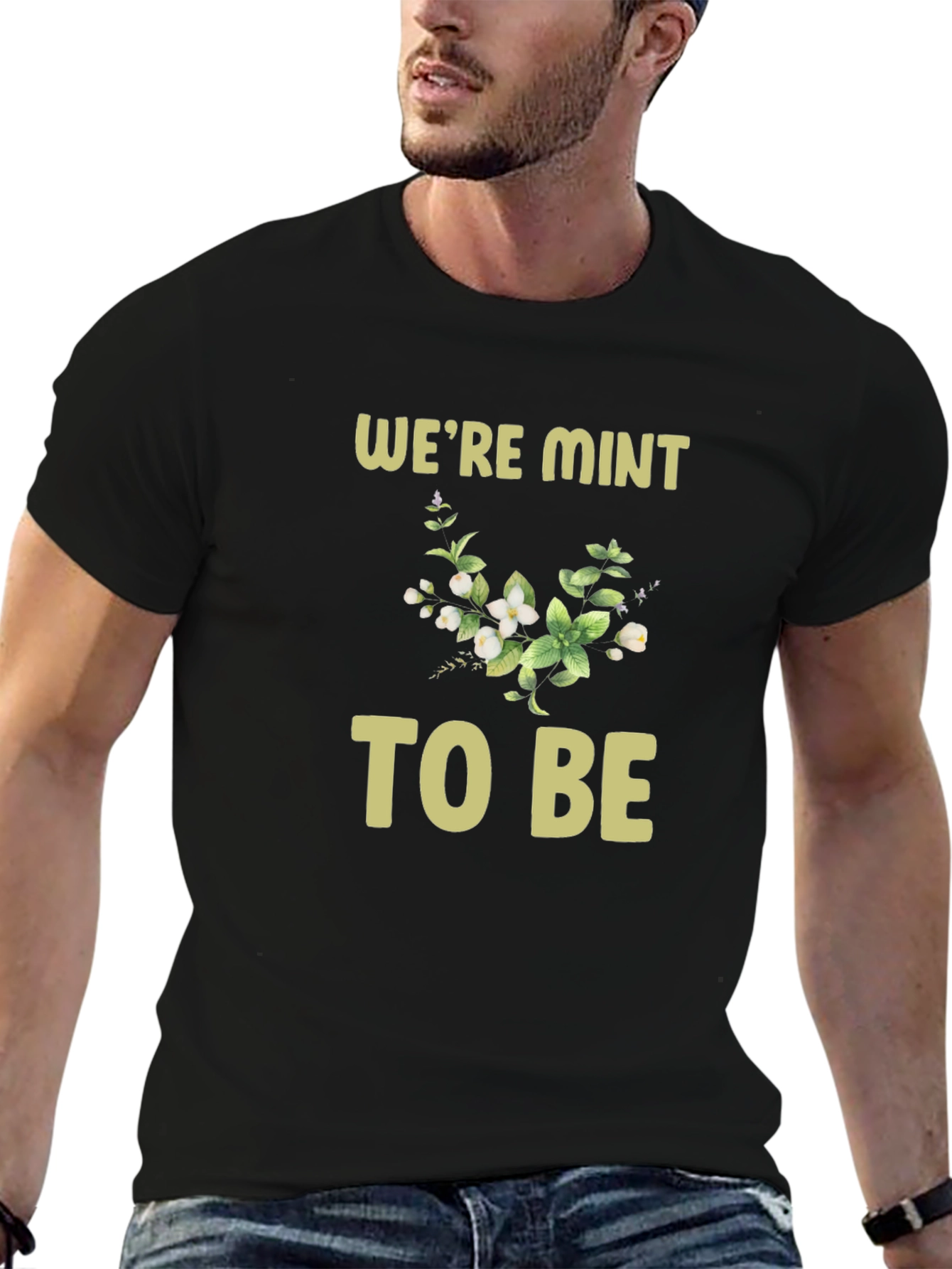 Black We're Mint to Be Graphic Tee view 6