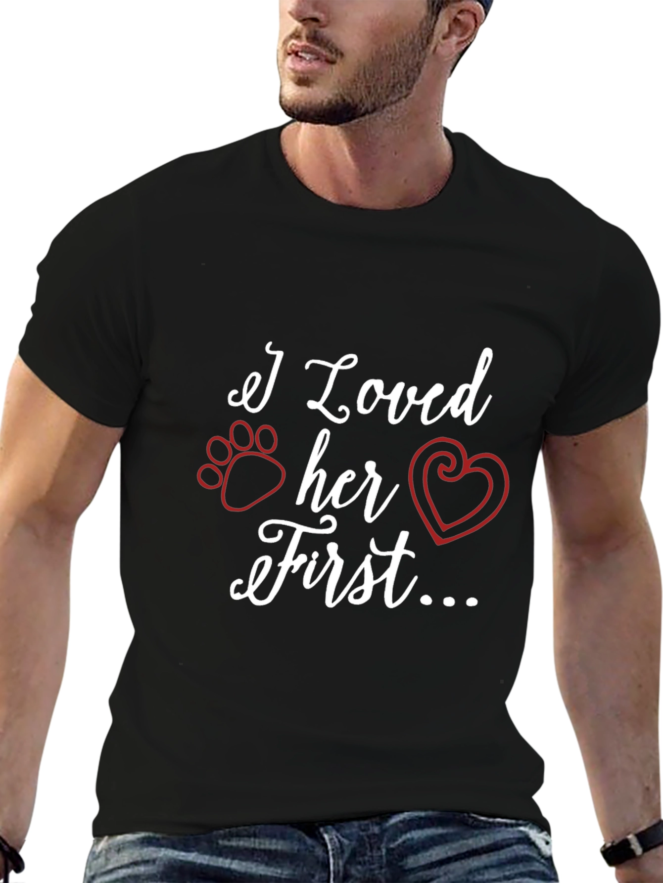 Black I Loved Her First Graphic Tee view 6