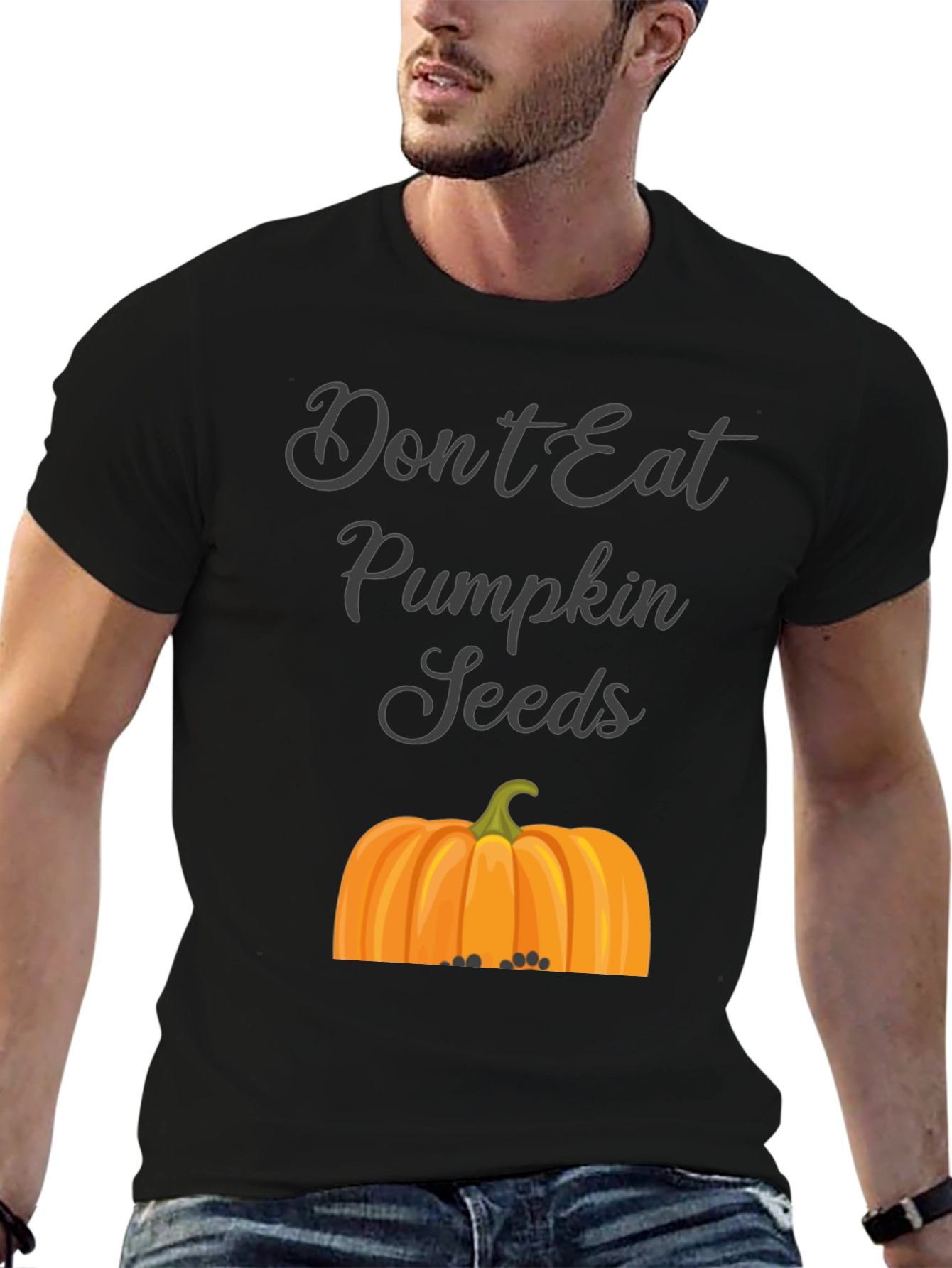 Black Don't Eat Pumpkin Seeds T-Shirt view 6