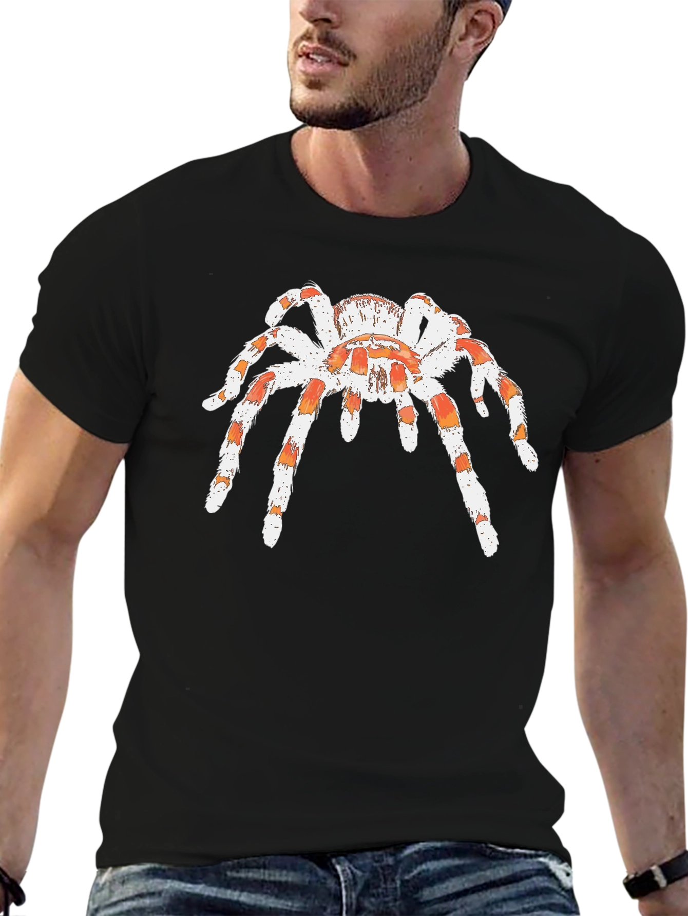 Black Tarantula Graphic Tee -  Bold Spider Design view 6