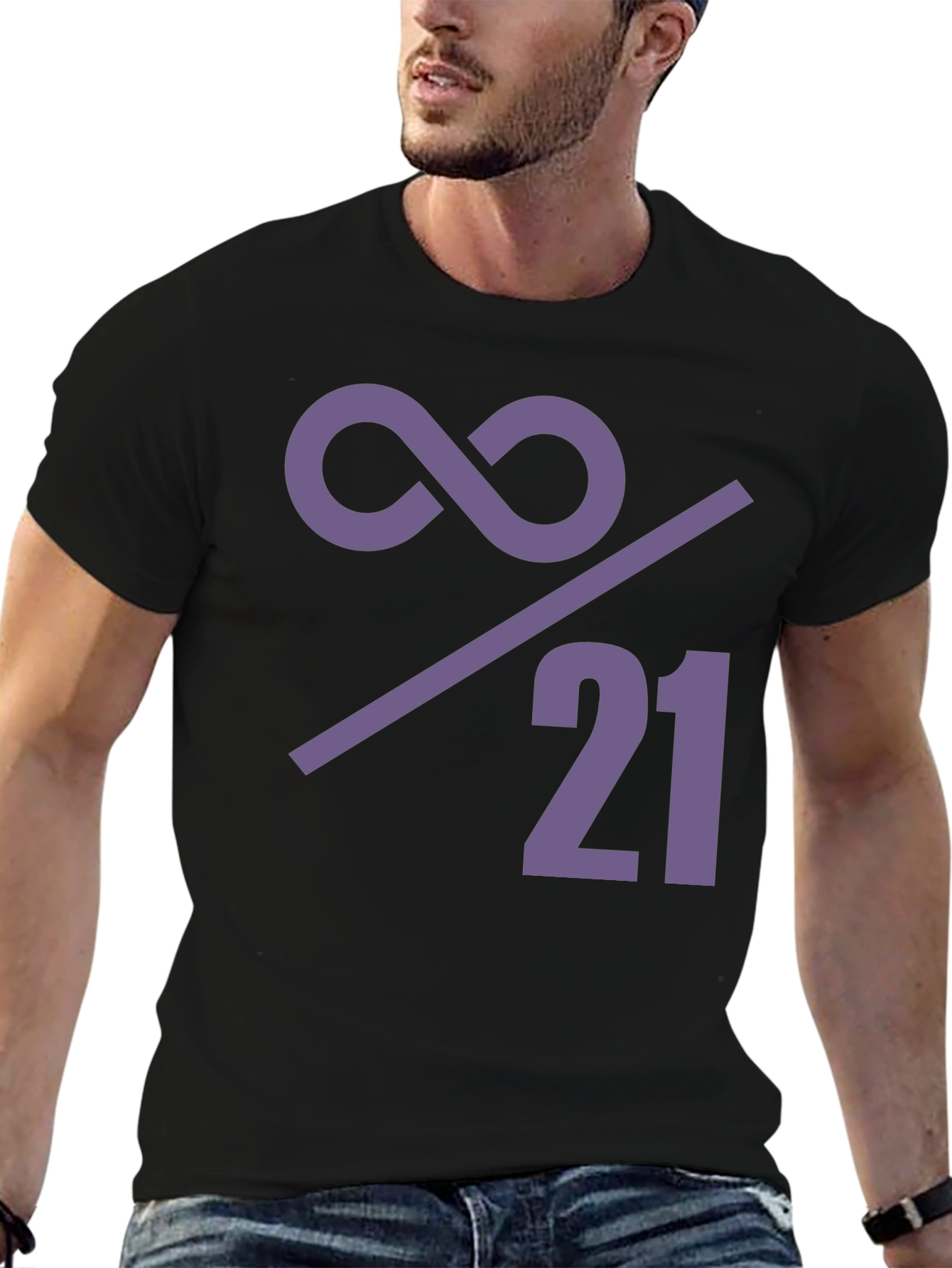 Black Infinity Over 21 Graphic Tee view 6
