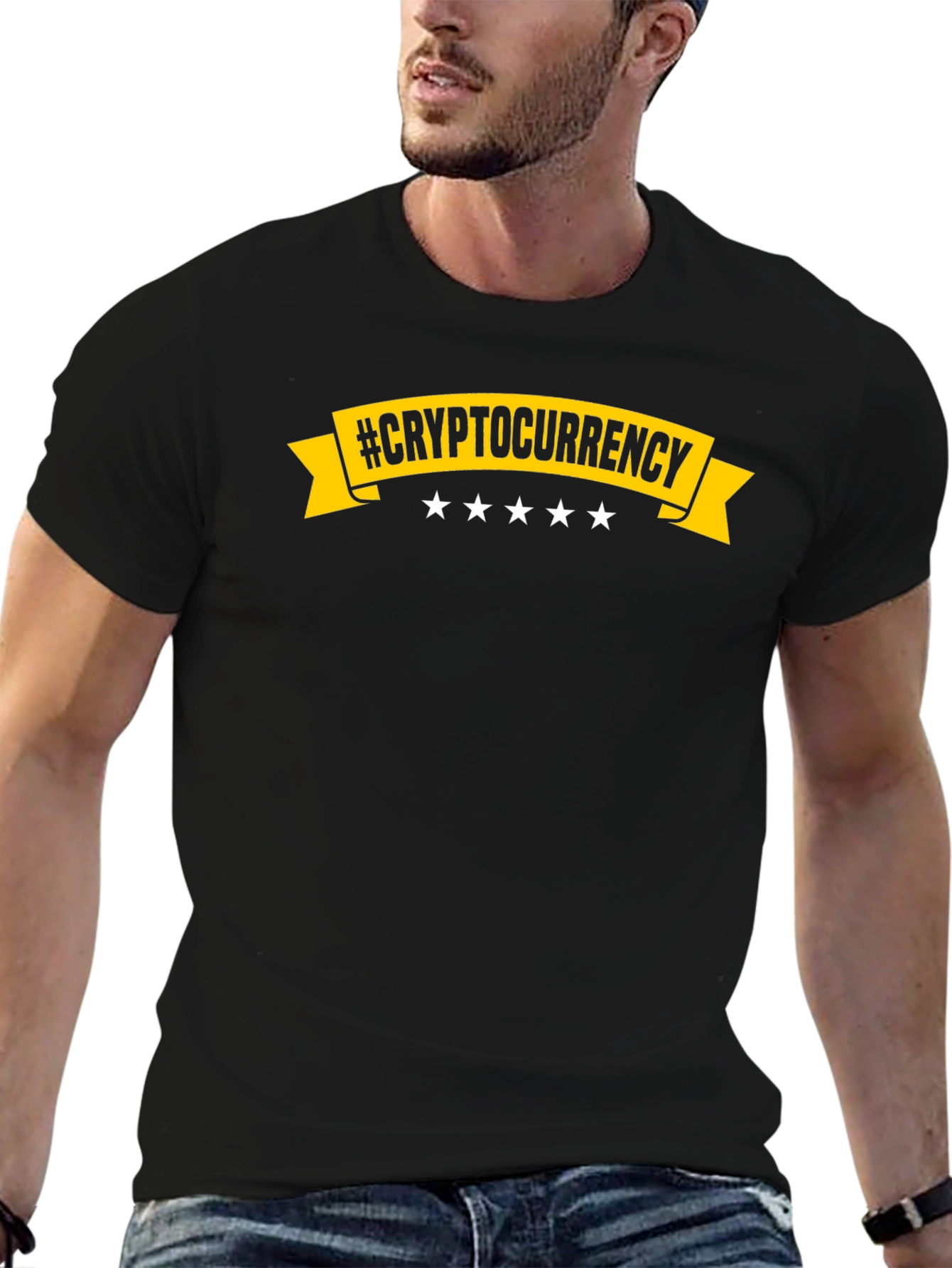 Black Cryptocurrency Graphic Tee - Black view 6
