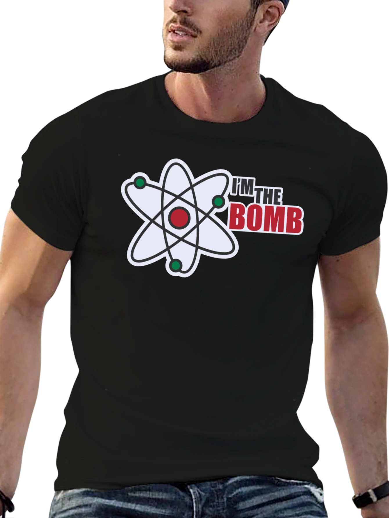 Black I'm the Bomb T-Shirt - Atomic Design view 6