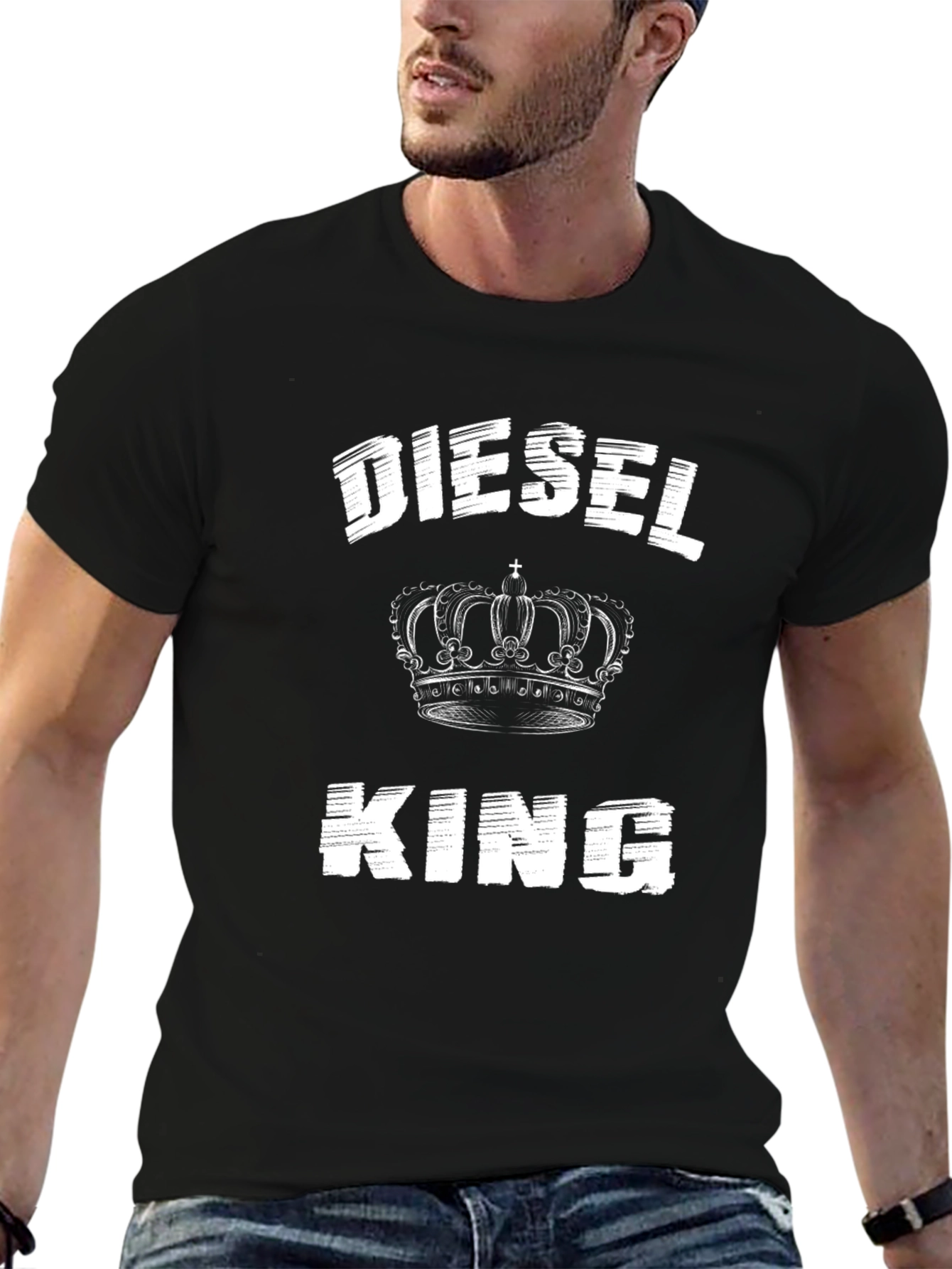 Black Diesel King Graphic T-Shirt view 6