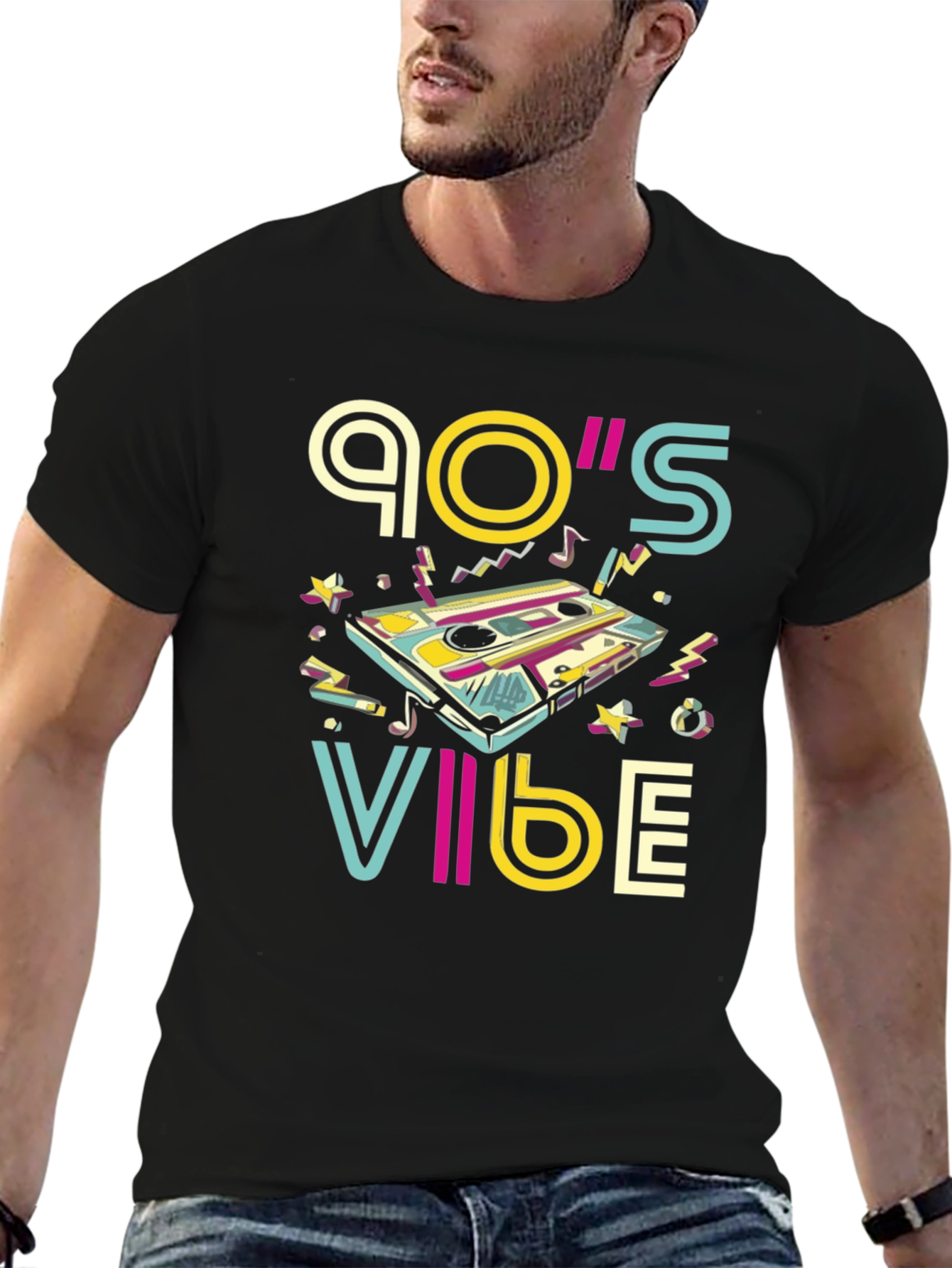 90's Vibe Retro Cassette Graphic T-Shirt - 6