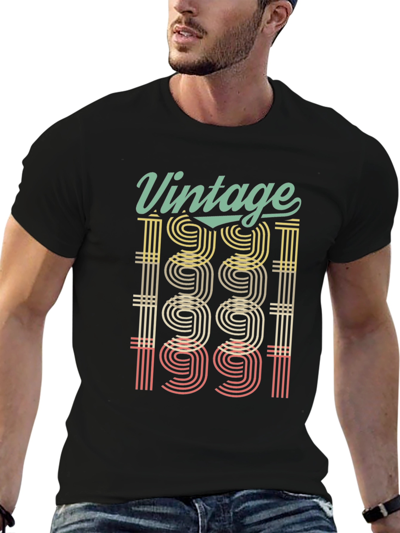 Black Vintage 1991 Graphic Tee view 6