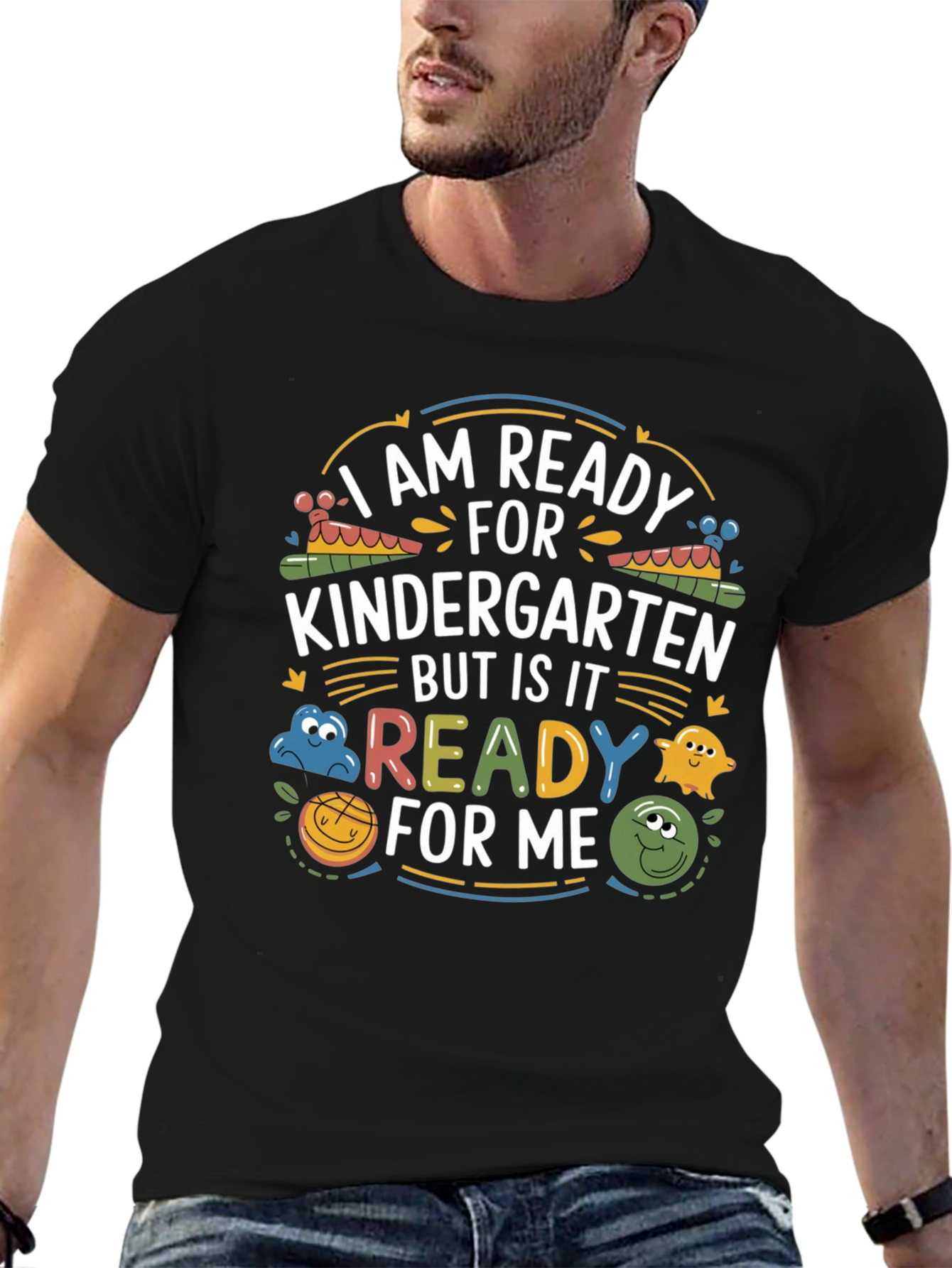 Black Ready for Kindergarten Tee view 6