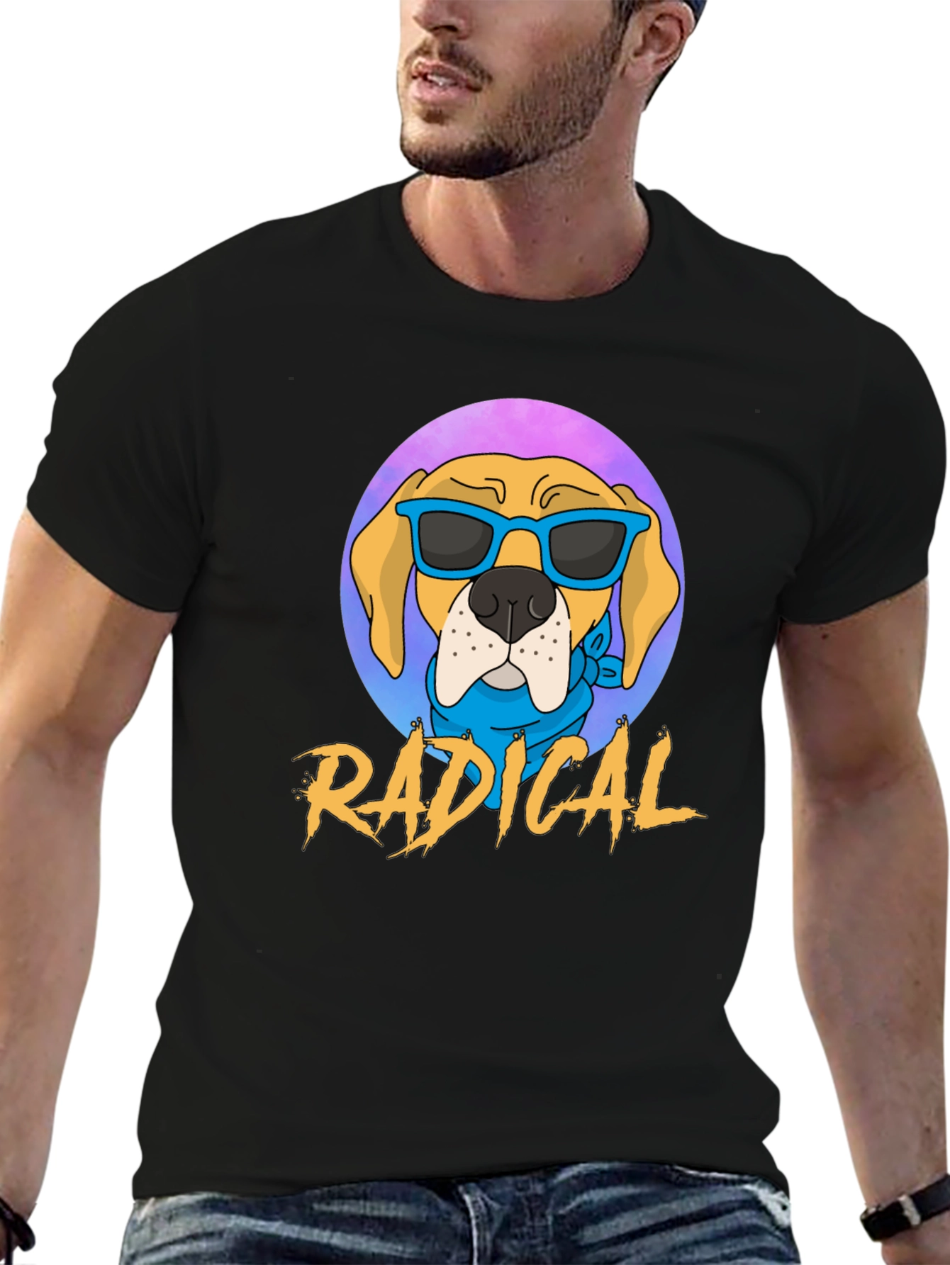 Radical Dog Graphic Tee - Cool Canine Vibes! - 6