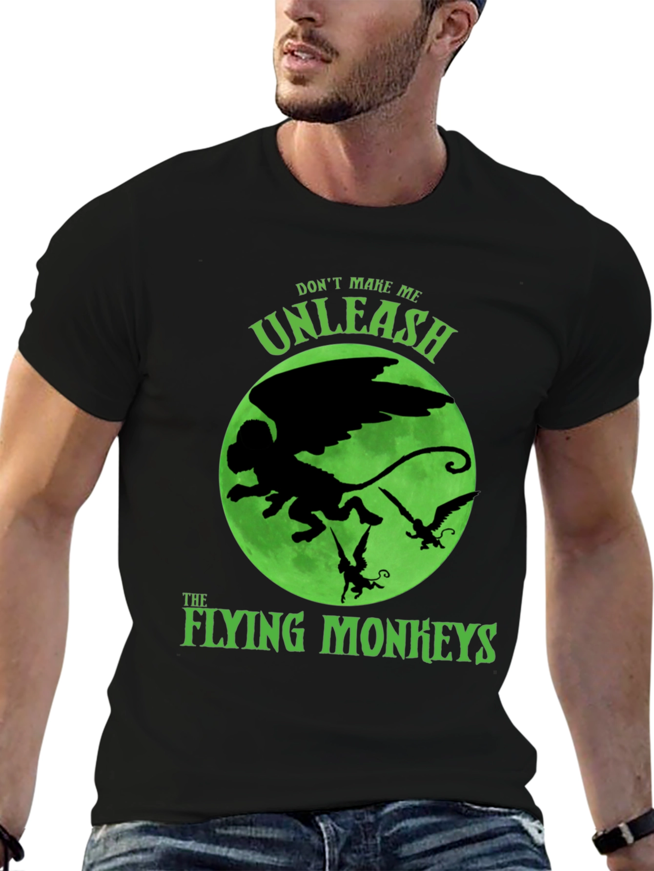 Black Flying Monkeys Graphic T-Shirt view 6