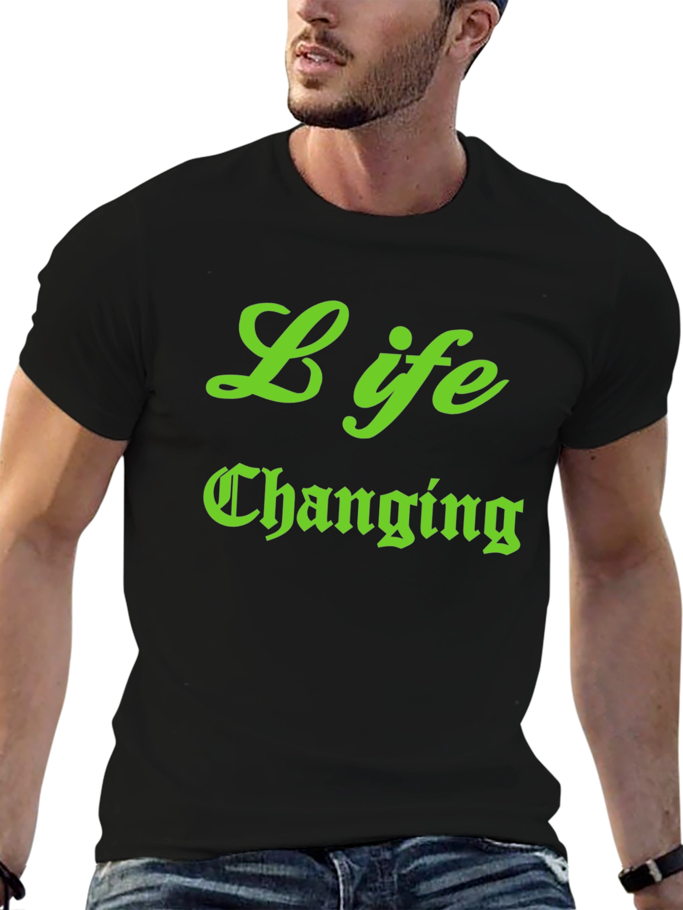 Black Life Changing Black Graphic Tee view 6