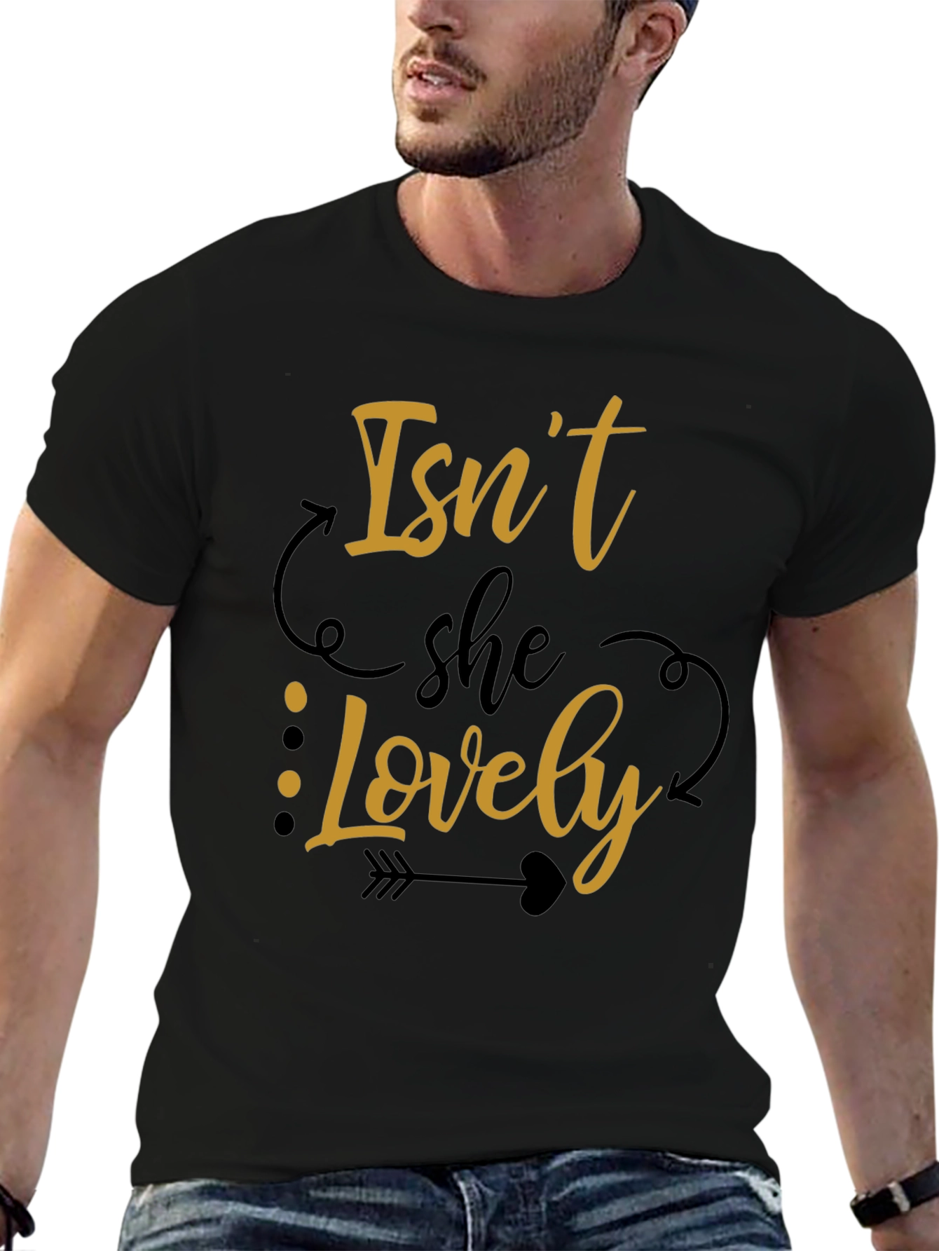 Black Isn't She Lovely Graphic T-Shirt view 6