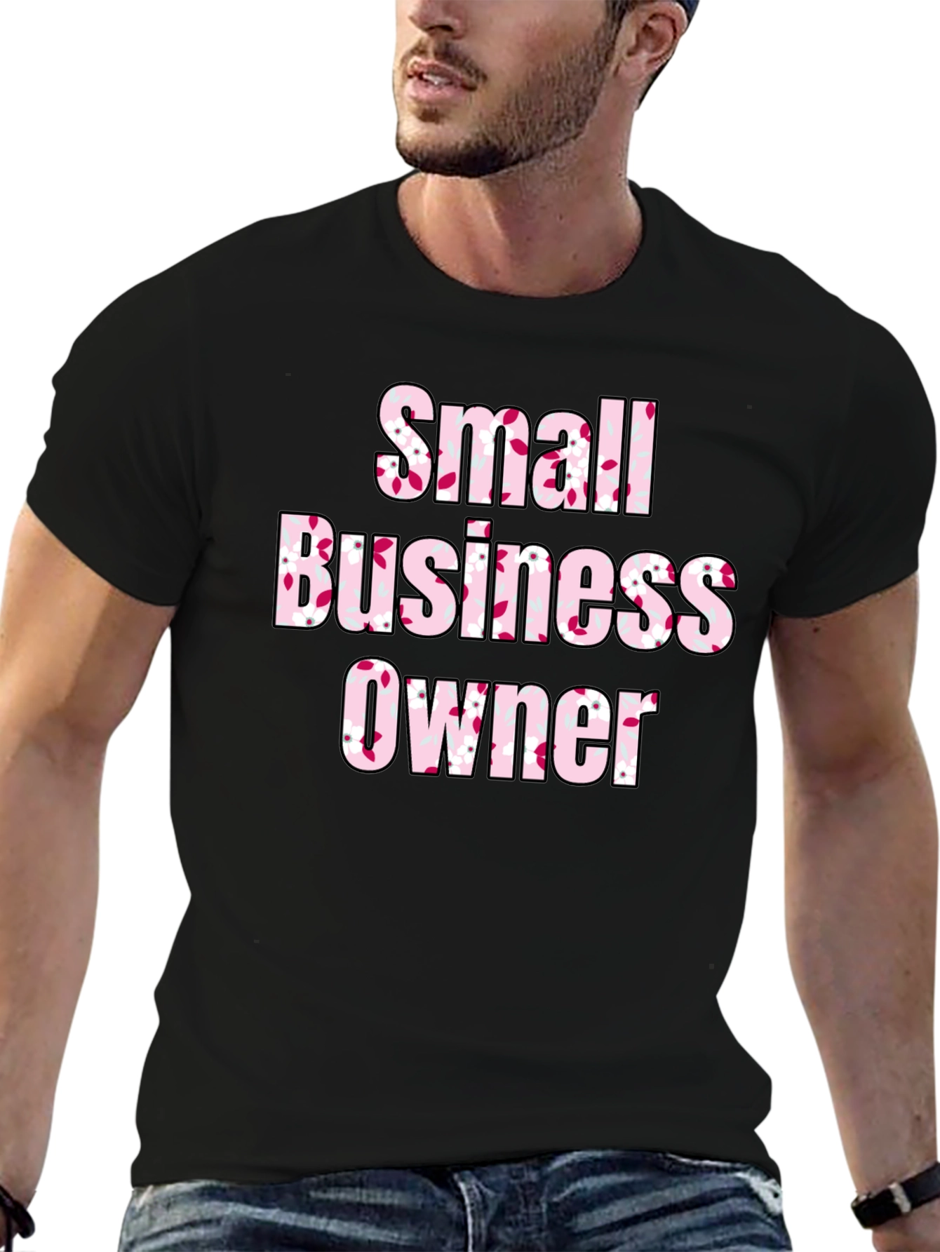 Small Business Owner Floral T-Shirt - 6