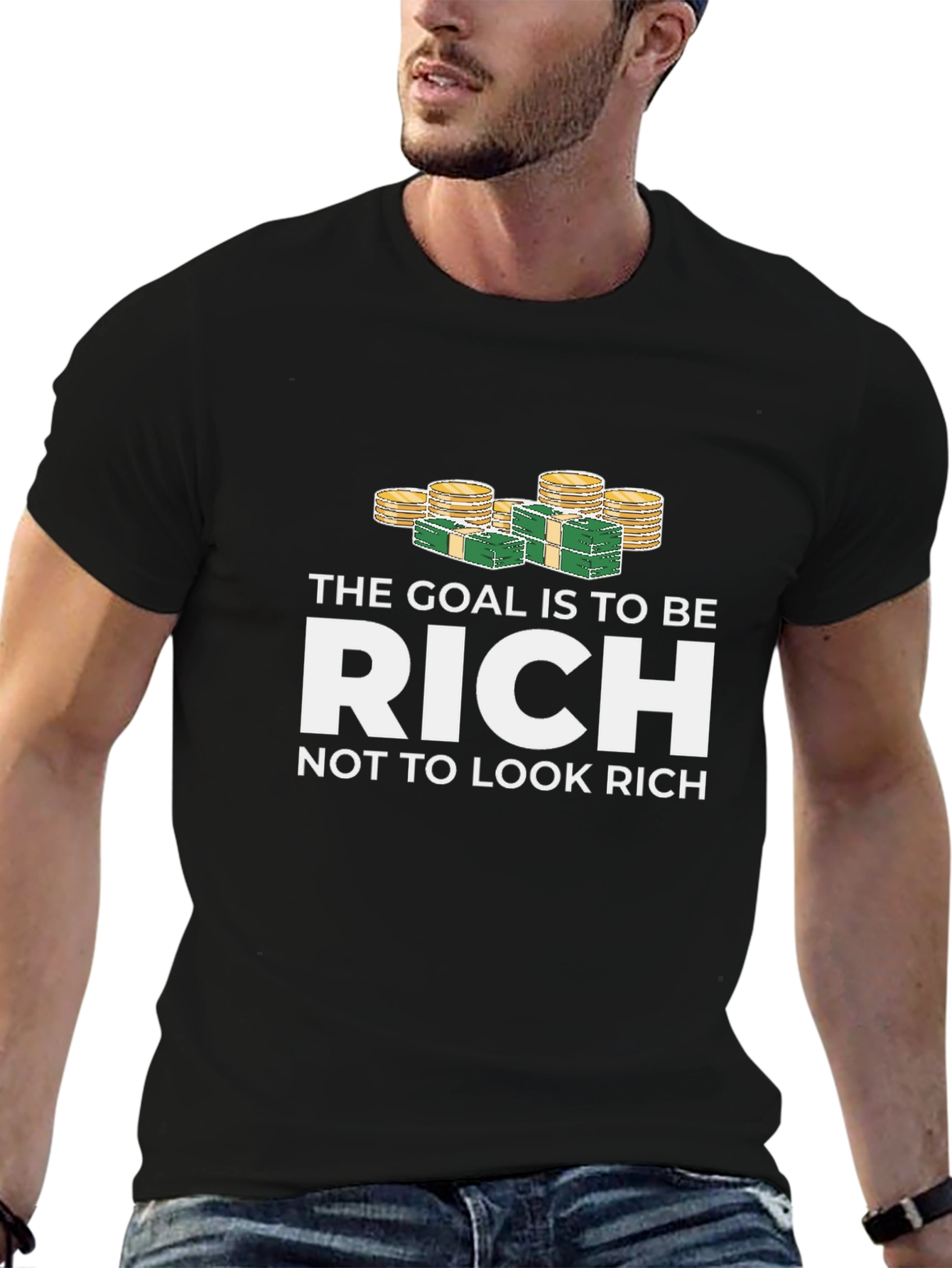 Black Be Rich T-Shirt view 6
