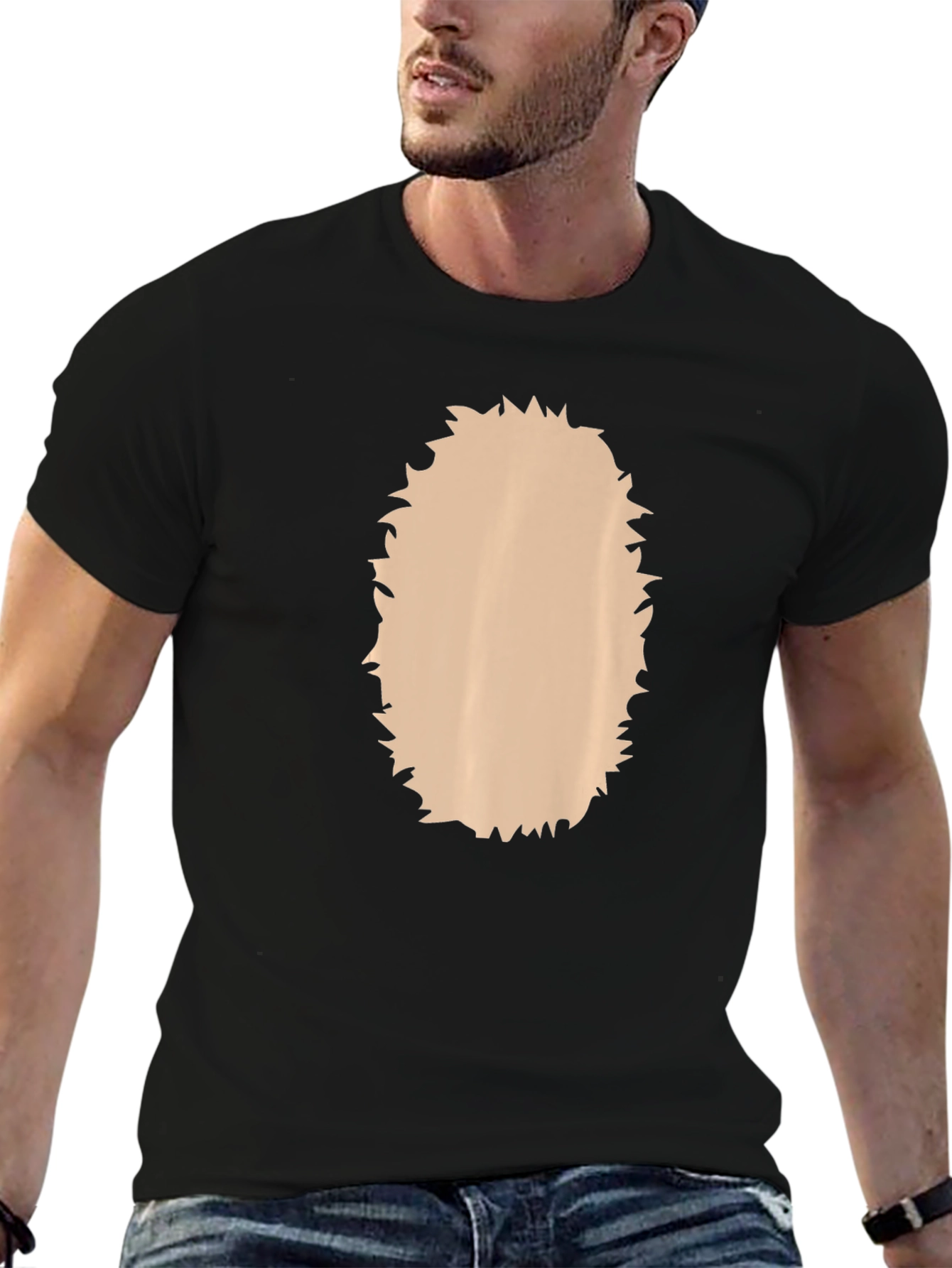 Black Funny T-Shirt with a Novelty Design view 6