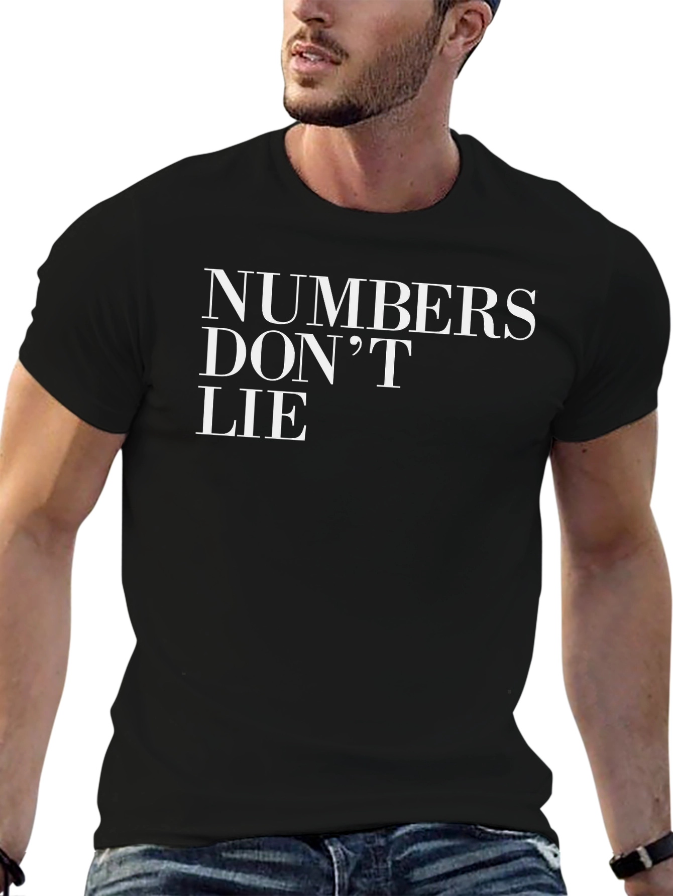 Black Numbers Don't Lie Graphic T-Shirt view 6