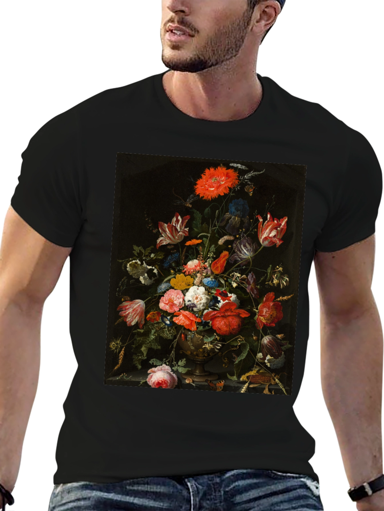 Floral Painting T-Shirt - Classic Art Tee - 6