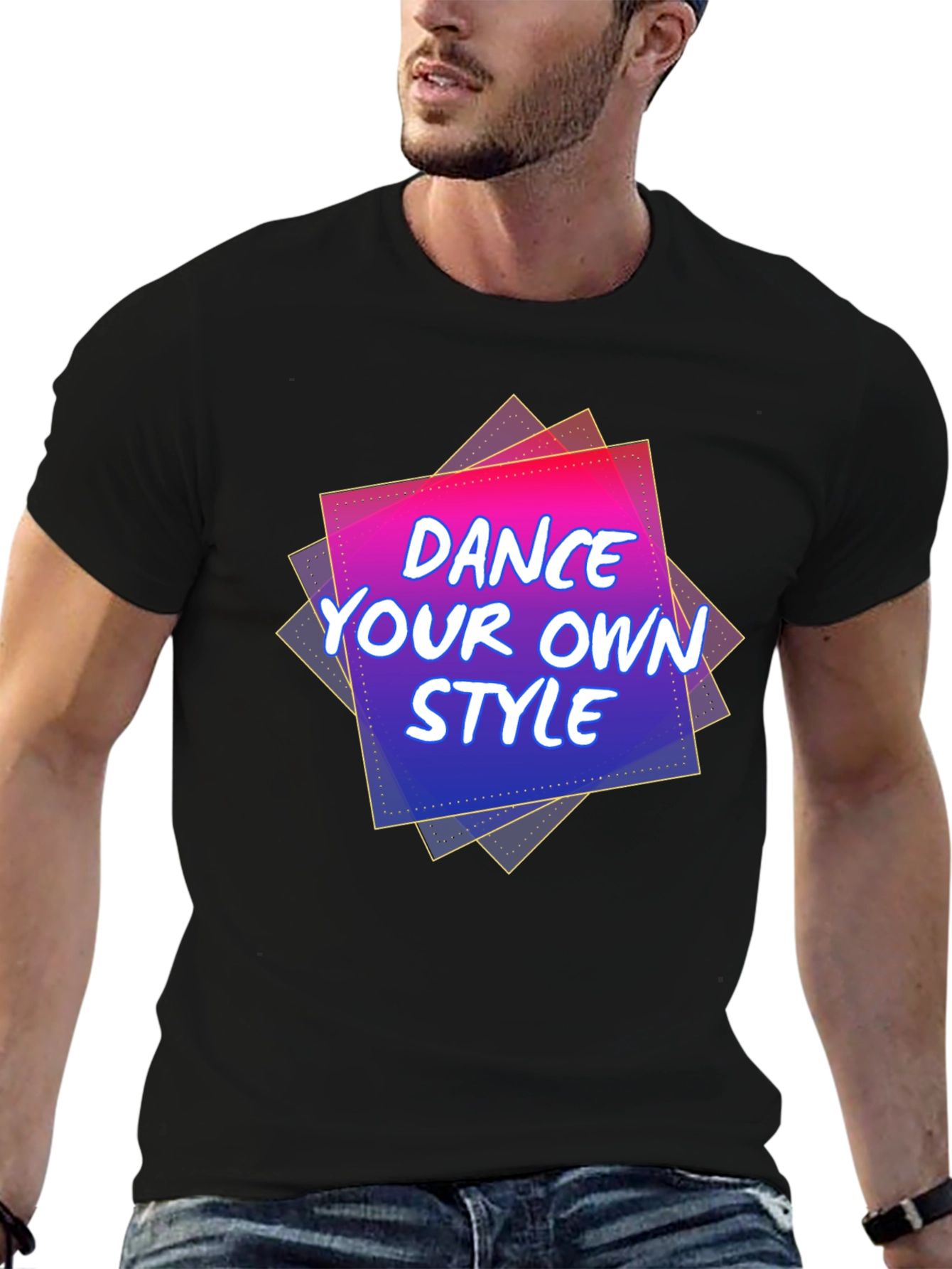 Black Dance Your Own Style Graphic Tee view 6