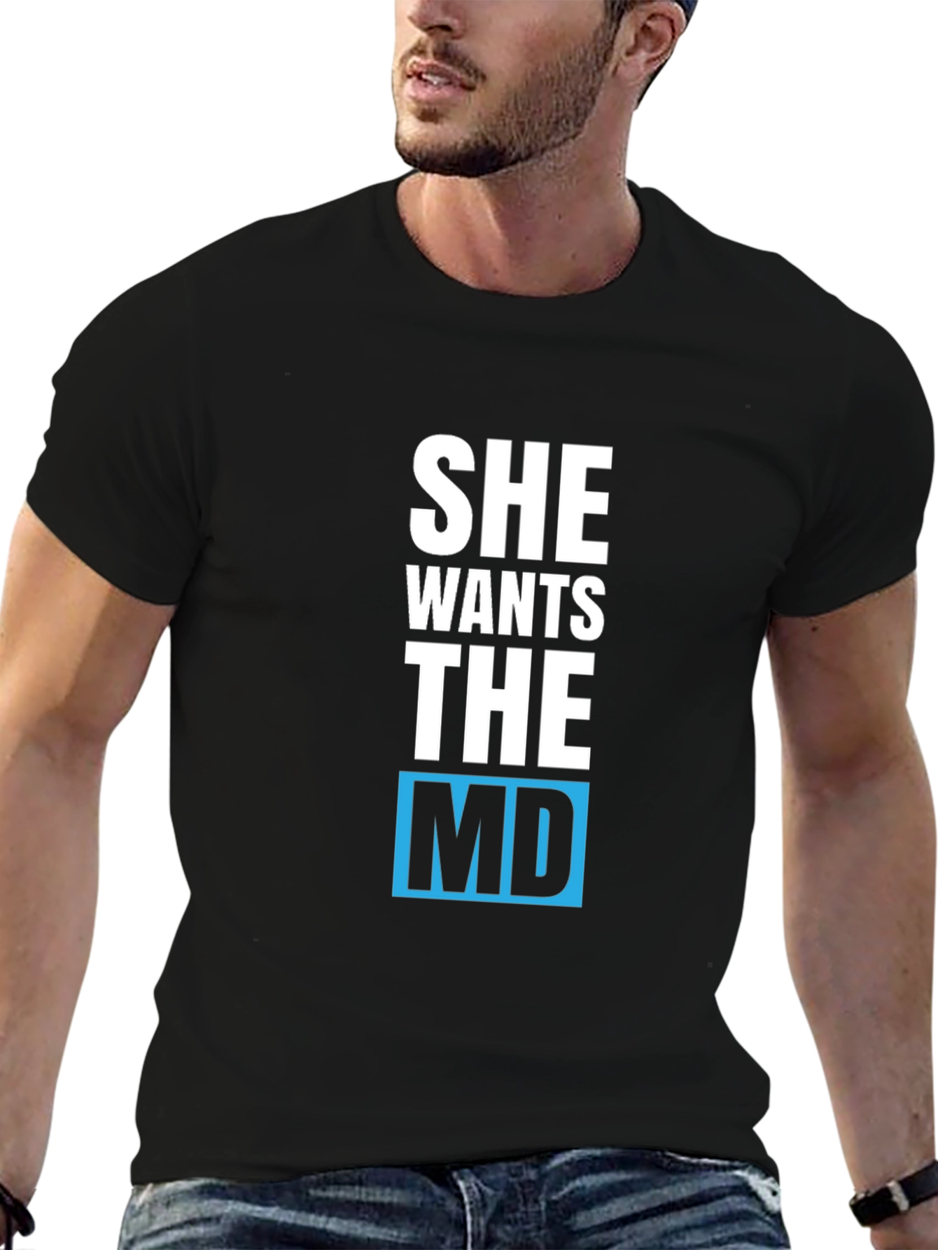 Black She Wants The MD T-Shirt view 6
