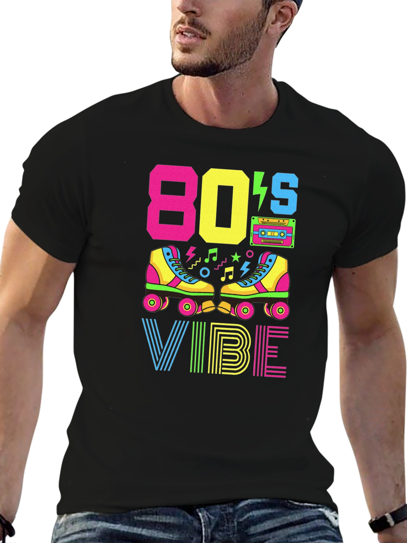 Retro 80's Vibe Graphic T-Shirt - 6
