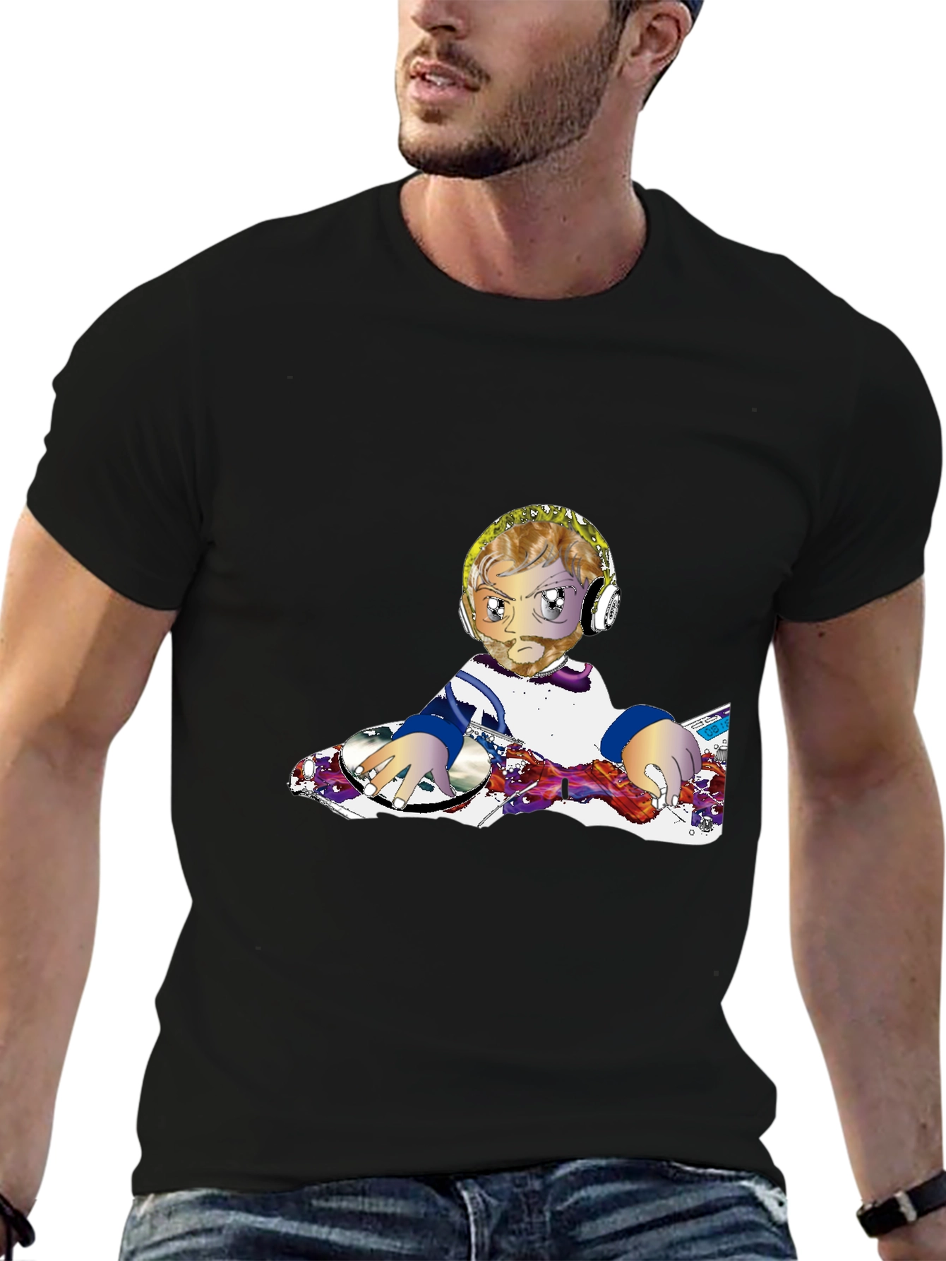 DJ Anime Graphic T-Shirt - 6